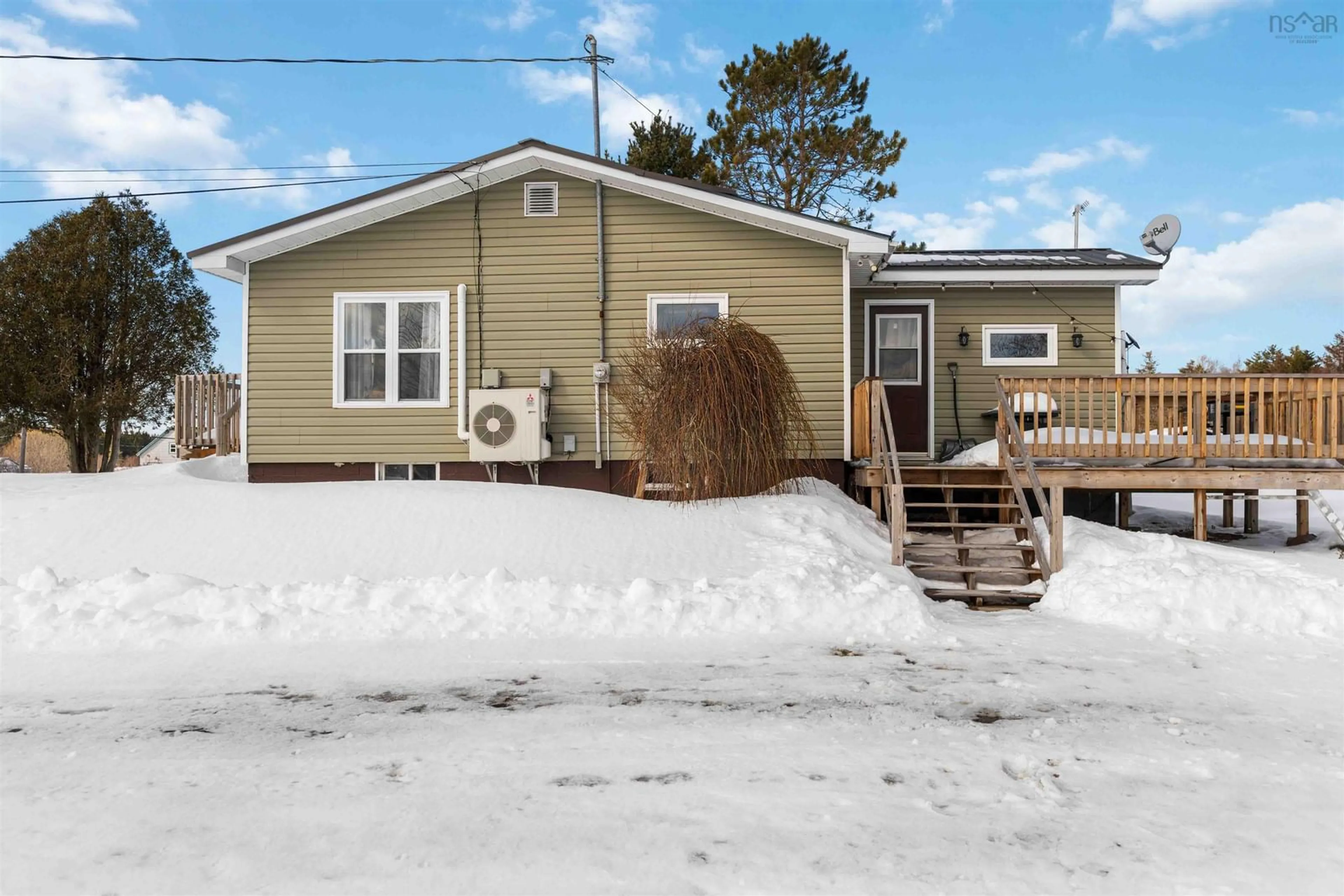 Home with vinyl exterior material, street for 293 French Rd, Plympton Nova Scotia B0W 2R0