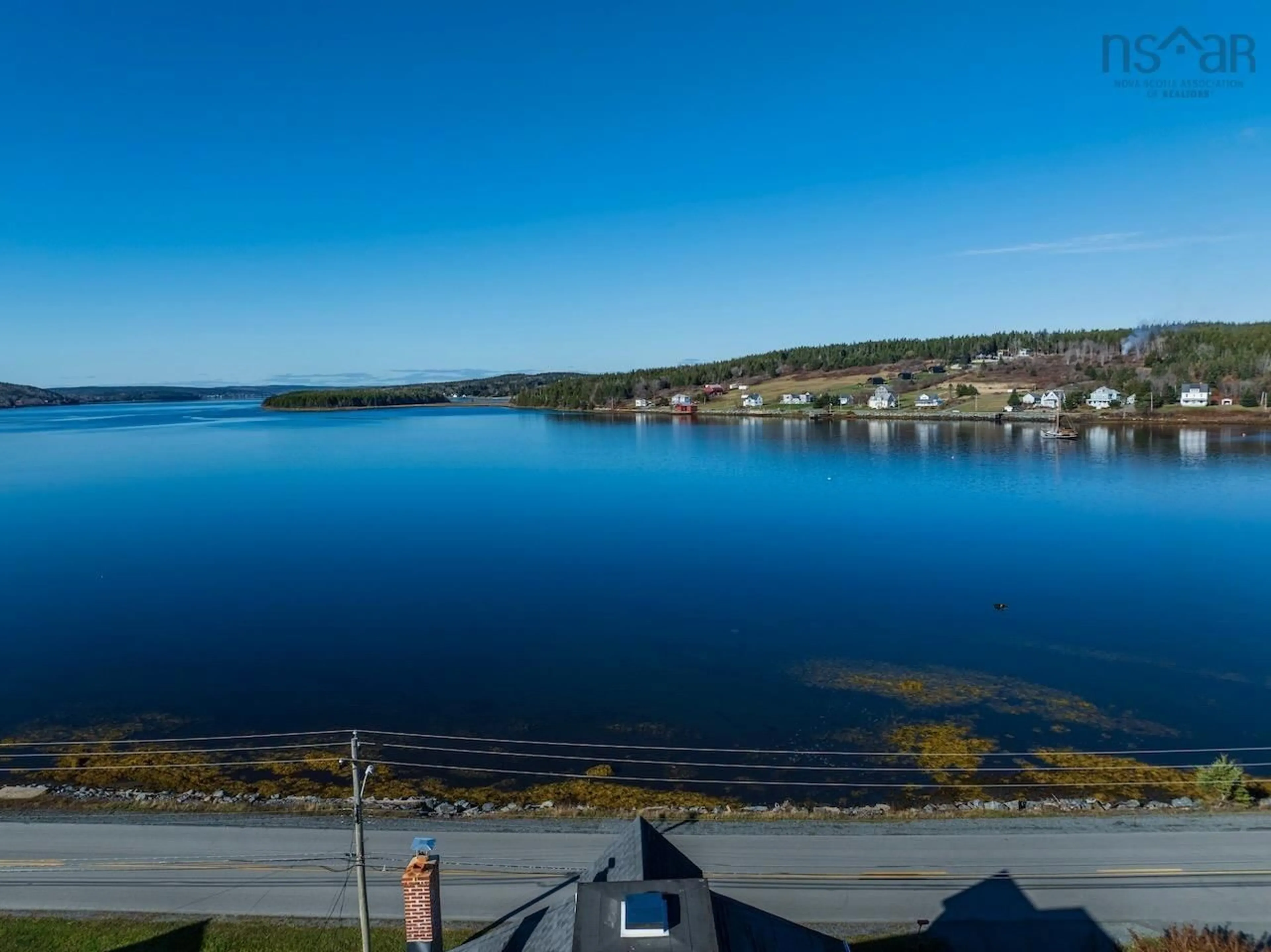 A pic from outside/outdoor area/front of a property/back of a property/a pic from drone, water/lake/river/ocean view for 85 Lower Lahave Rd, Riverport Nova Scotia B0J 2W0
