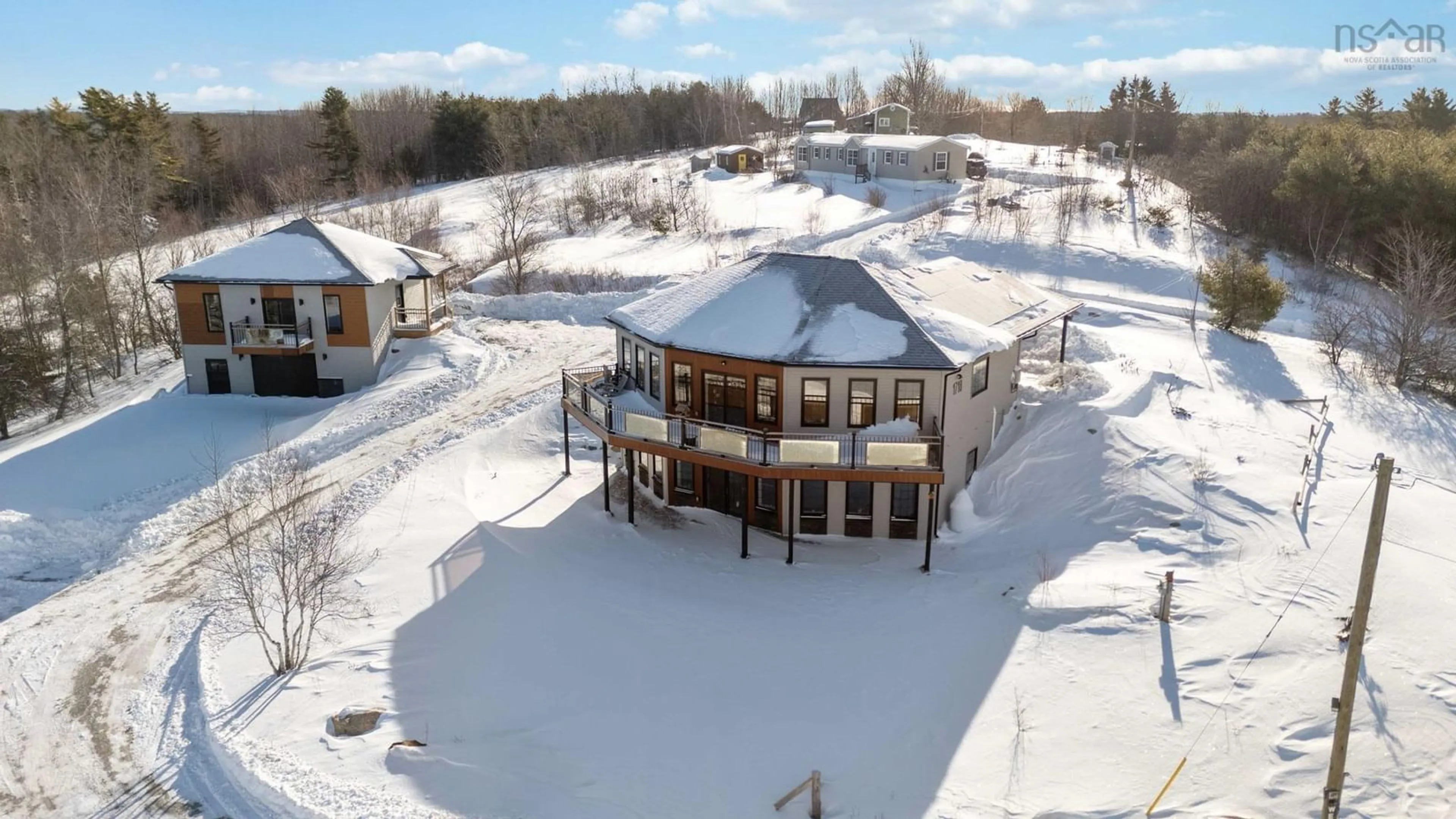 A pic from outside/outdoor area/front of a property/back of a property/a pic from drone, unknown for 1718 Upper Branch Rd, Midville Branch Nova Scotia B4V 4S4
