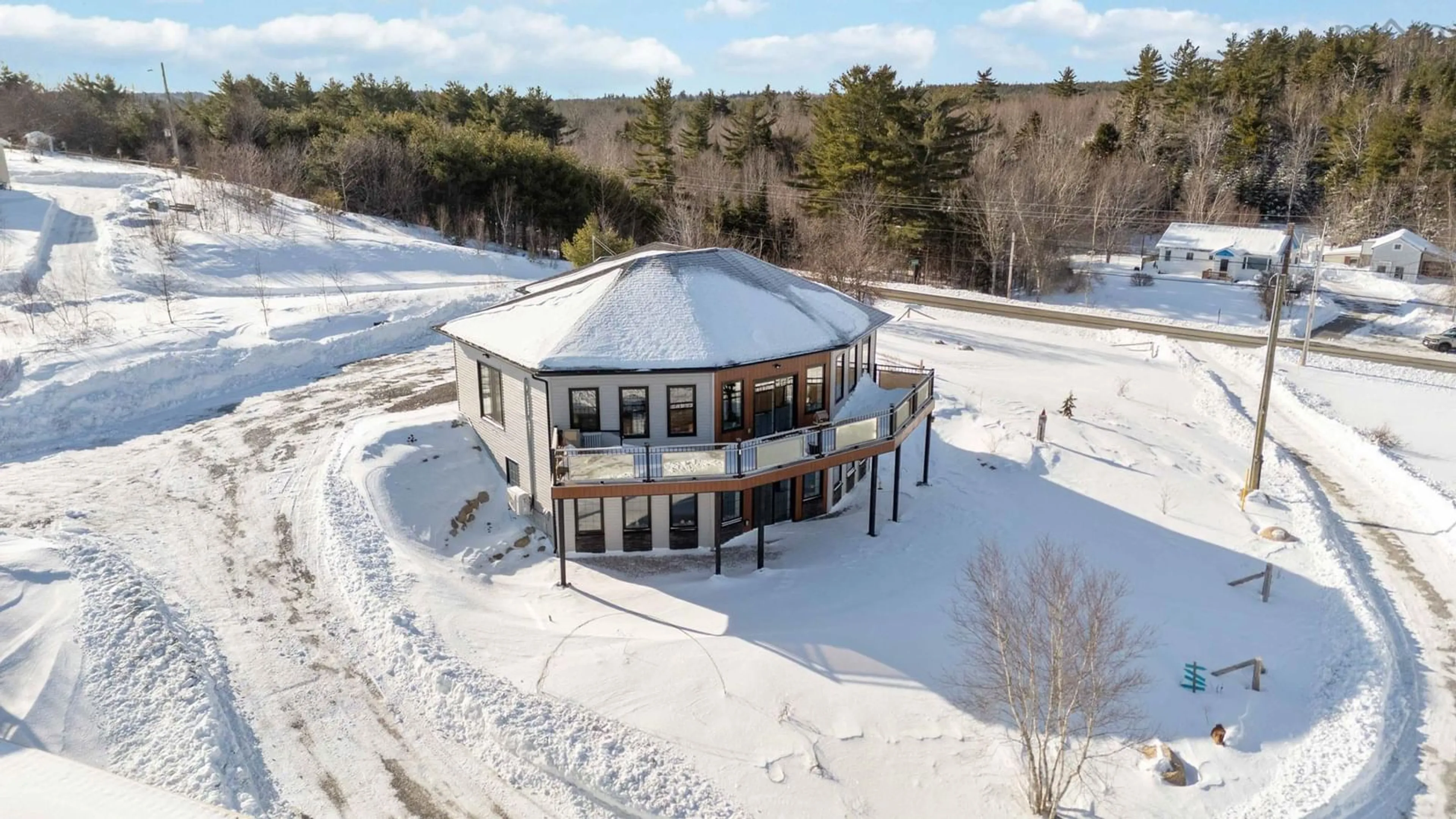 A pic from outside/outdoor area/front of a property/back of a property/a pic from drone, building for 1718 Upper Branch Rd, Midville Branch Nova Scotia B4V 4S4