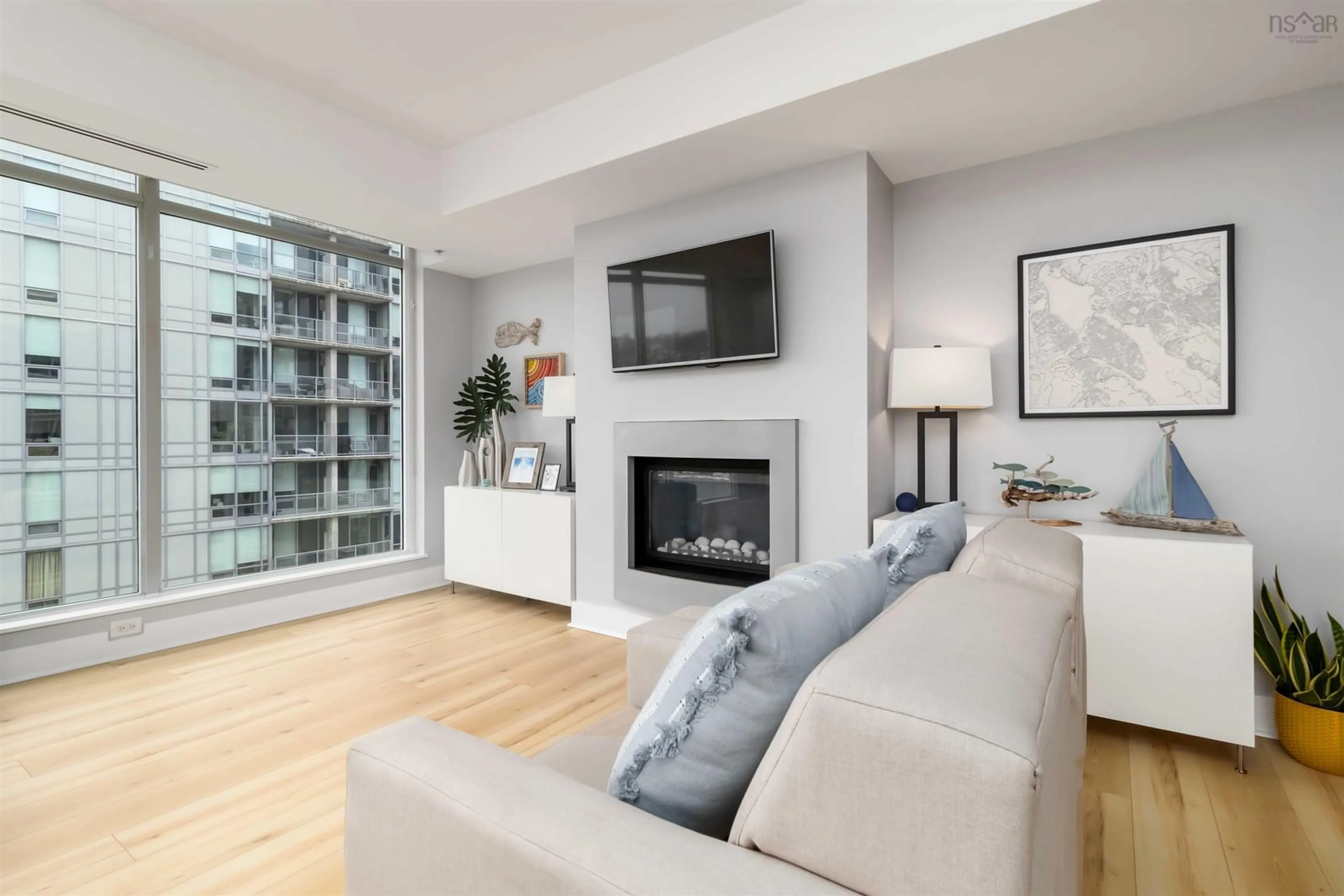 Living room with furniture, unknown for 31 Kings Wharf Pl #802, Dartmouth Nova Scotia B2Y 0C1