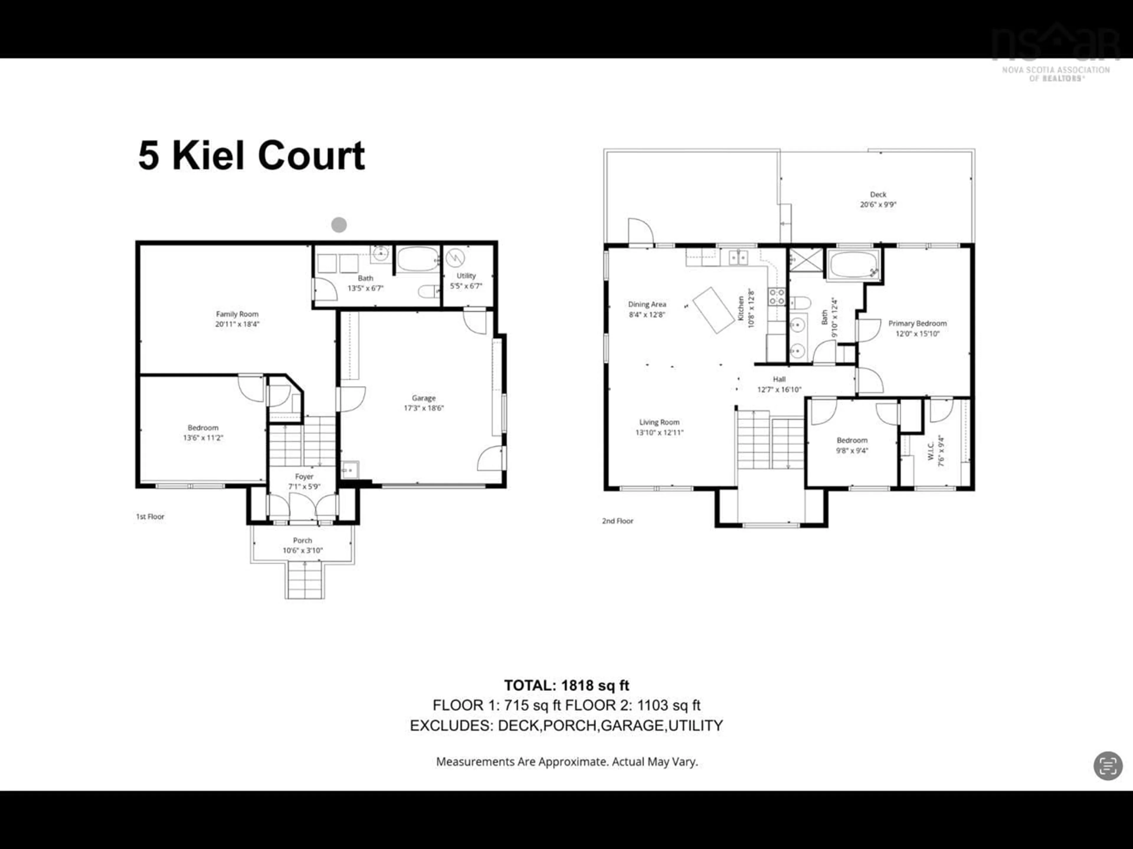 Floor plan for 5 Kiel Crt, Eastern Passage Nova Scotia B3G 1R3