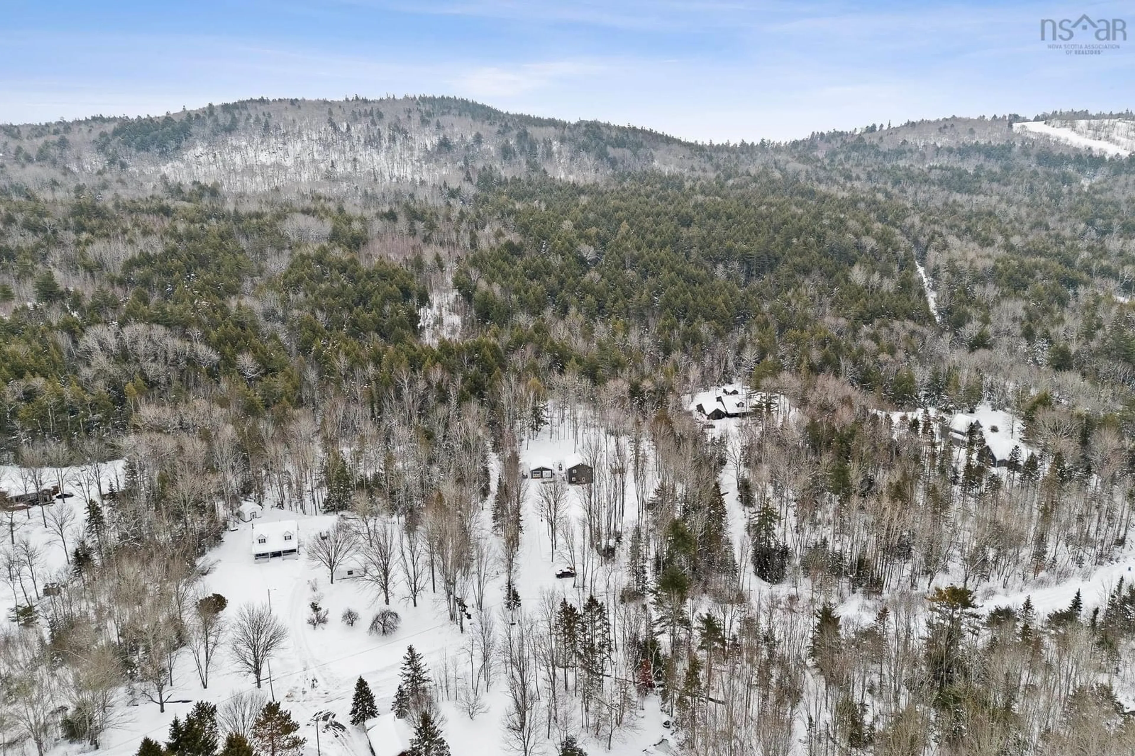A pic from outside/outdoor area/front of a property/back of a property/a pic from drone, forest/trees view for 309 Ashland Rd, Martock Nova Scotia B0N 2T0