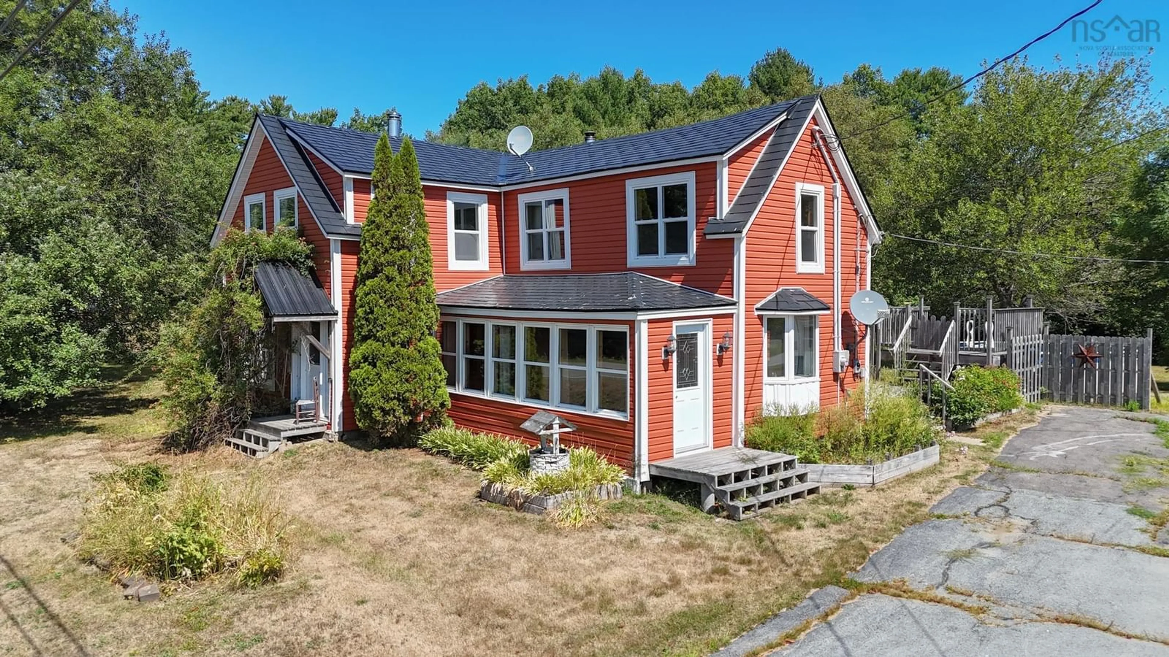 A pic from outside/outdoor area/front of a property/back of a property/a pic from drone, street for 10524 Highway 8, Harmony Mills Nova Scotia B0T 1B0