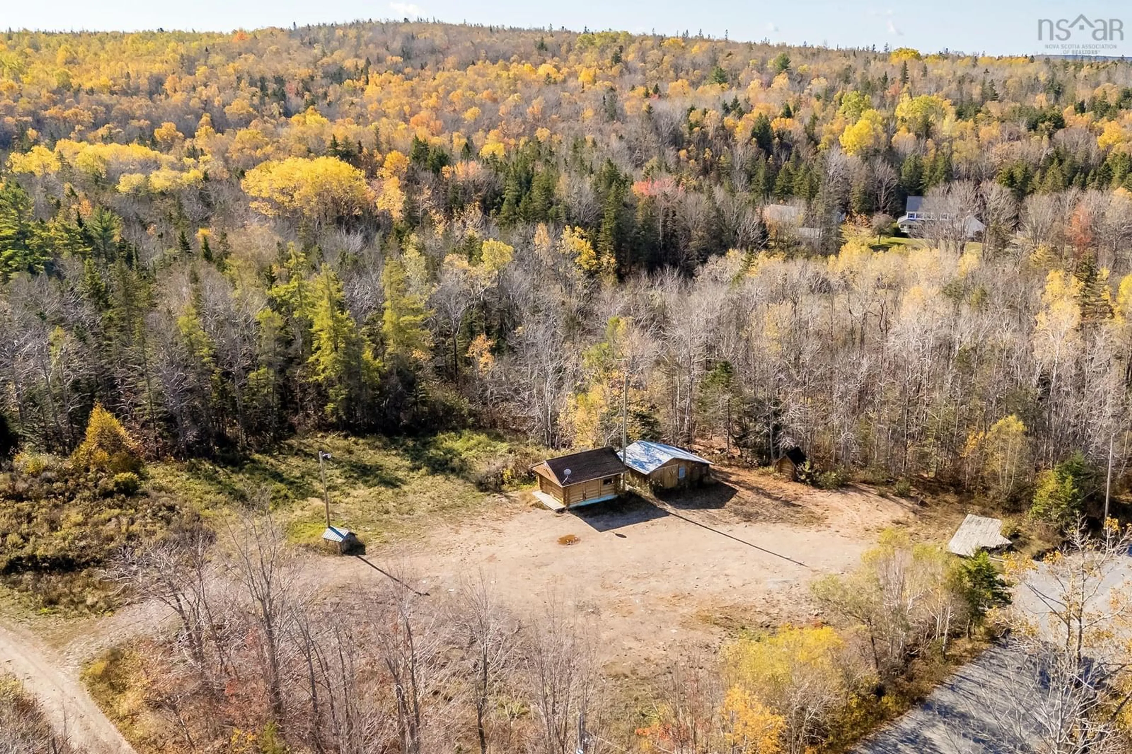 A pic from outside/outdoor area/front of a property/back of a property/a pic from drone, forest/trees view for 232 Forest Glade Rd, Forest Glade Nova Scotia B0P 1R0