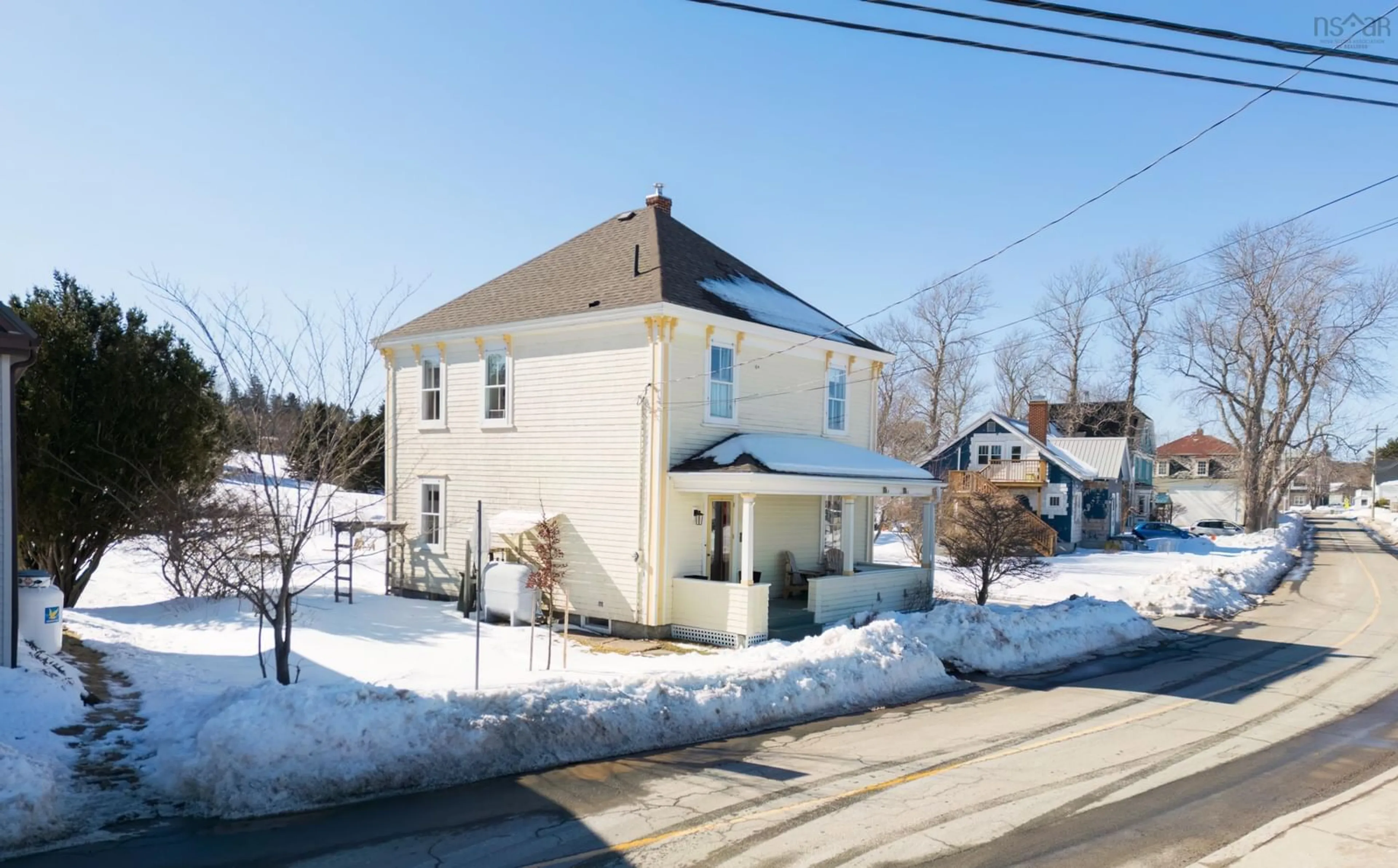 A pic from outside/outdoor area/front of a property/back of a property/a pic from drone, street for 90 Tannery Rd, Lunenburg Nova Scotia B0J 2C0