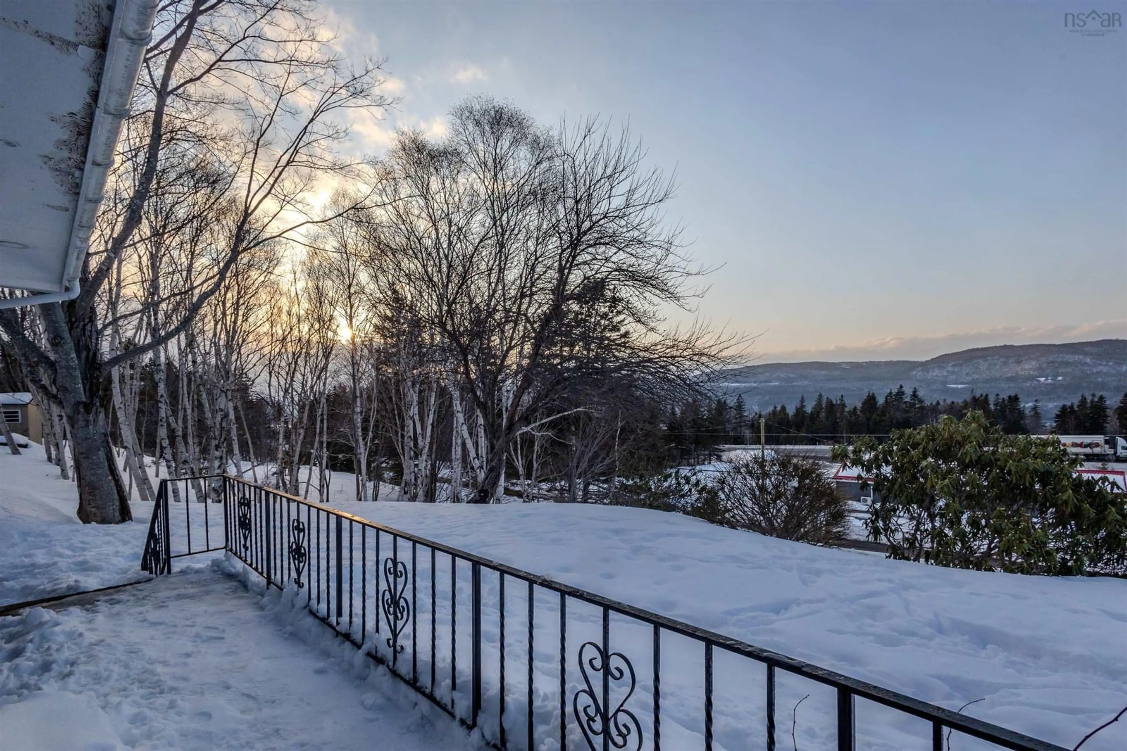 Patio, mountain view for 58 Macbelger Cres, Boularderie East Nova Scotia B1X 1J3