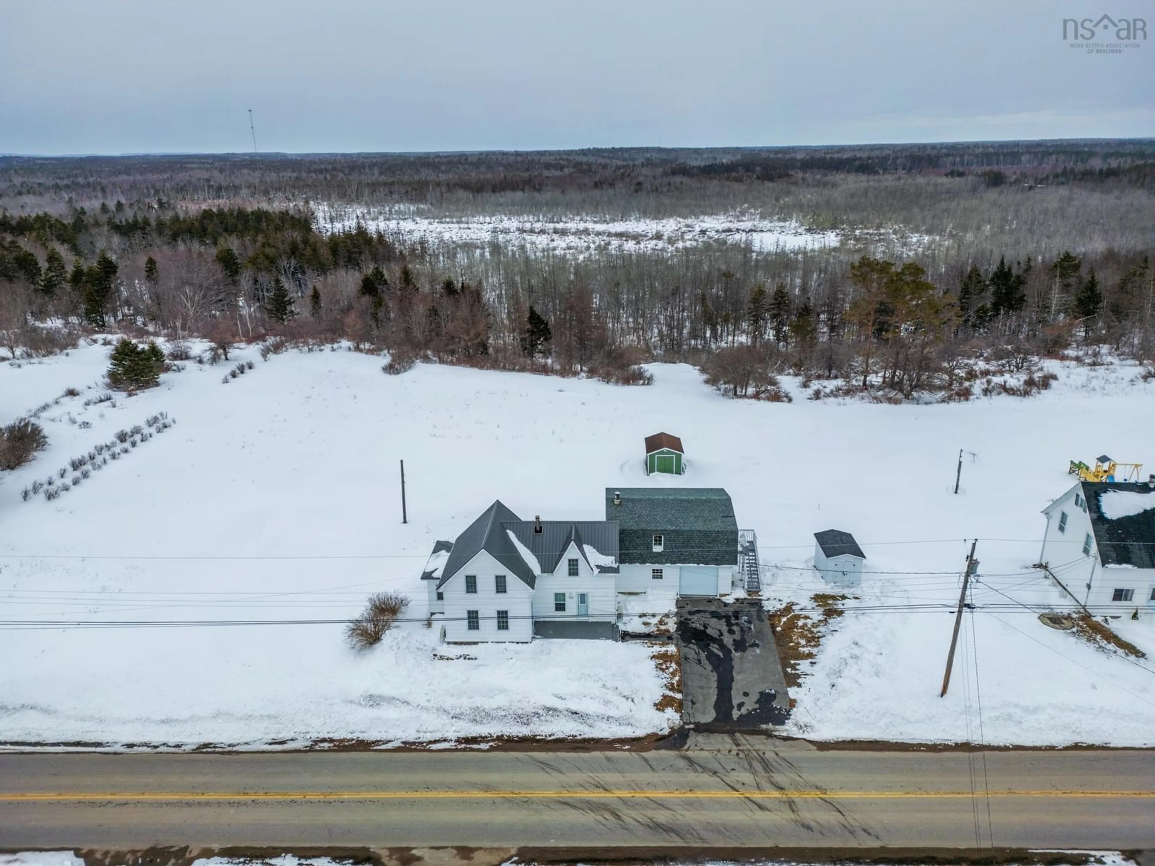 A pic from outside/outdoor area/front of a property/back of a property/a pic from drone, unknown for 783 Saulnierville Rd, Saulnierville Station Nova Scotia B0W 2Z0
