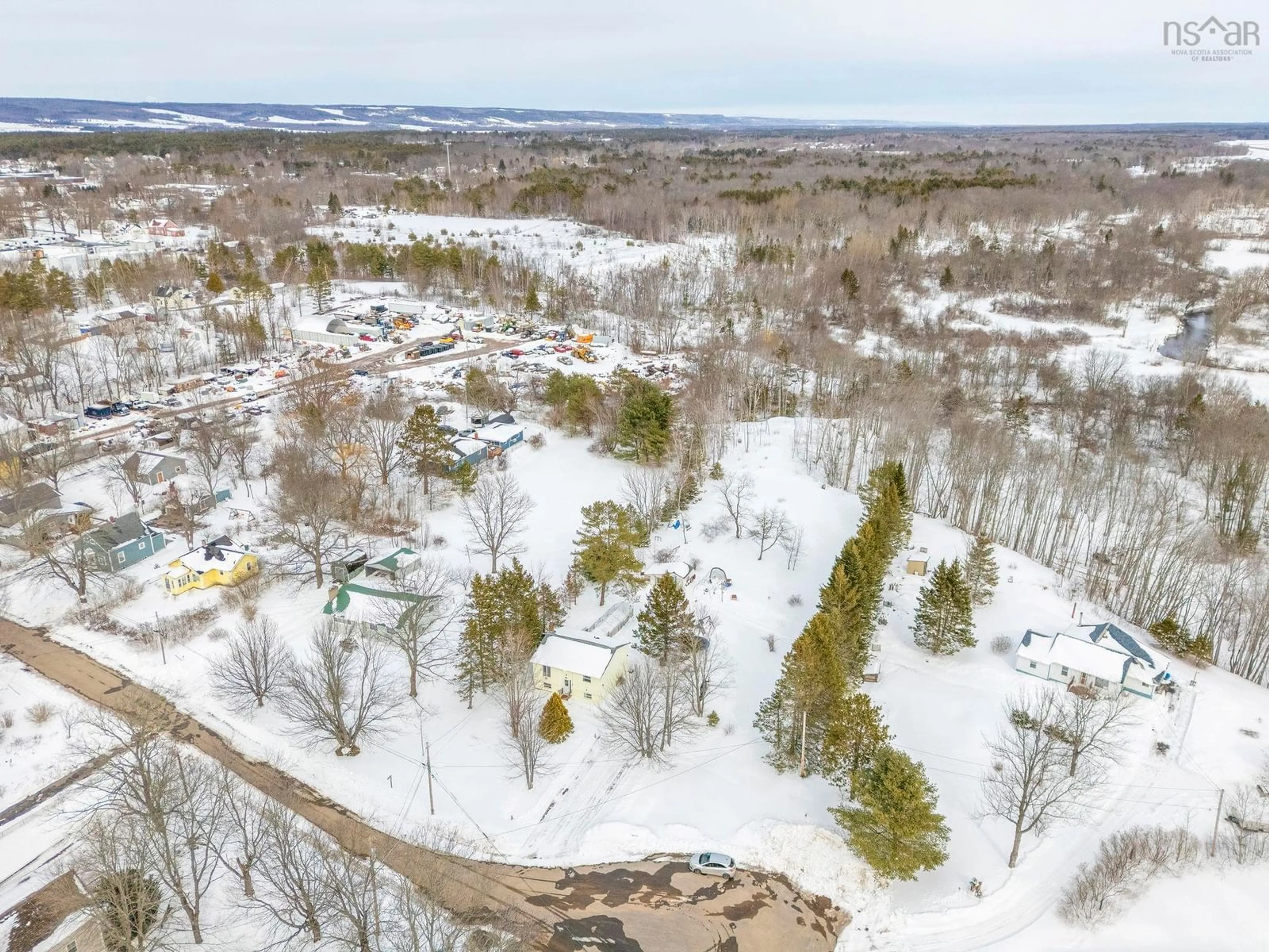 A pic from outside/outdoor area/front of a property/back of a property/a pic from drone, forest/trees view for 1394 Park Rd, Kingston Nova Scotia B0P 1R0