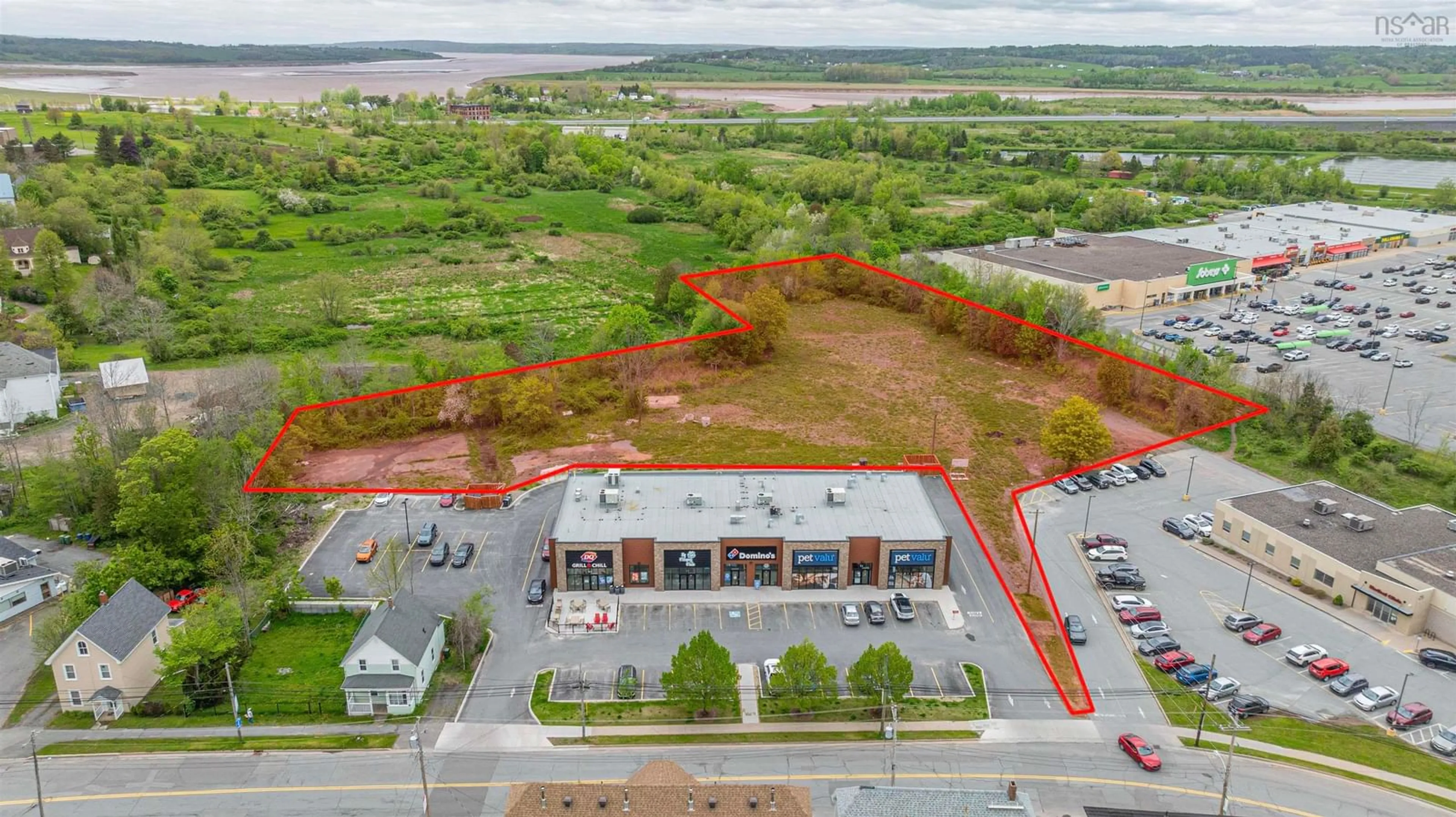 A pic from outside/outdoor area/front of a property/back of a property/a pic from drone, unknown for 549 O'brien St, Windsor Nova Scotia B0N 2T0