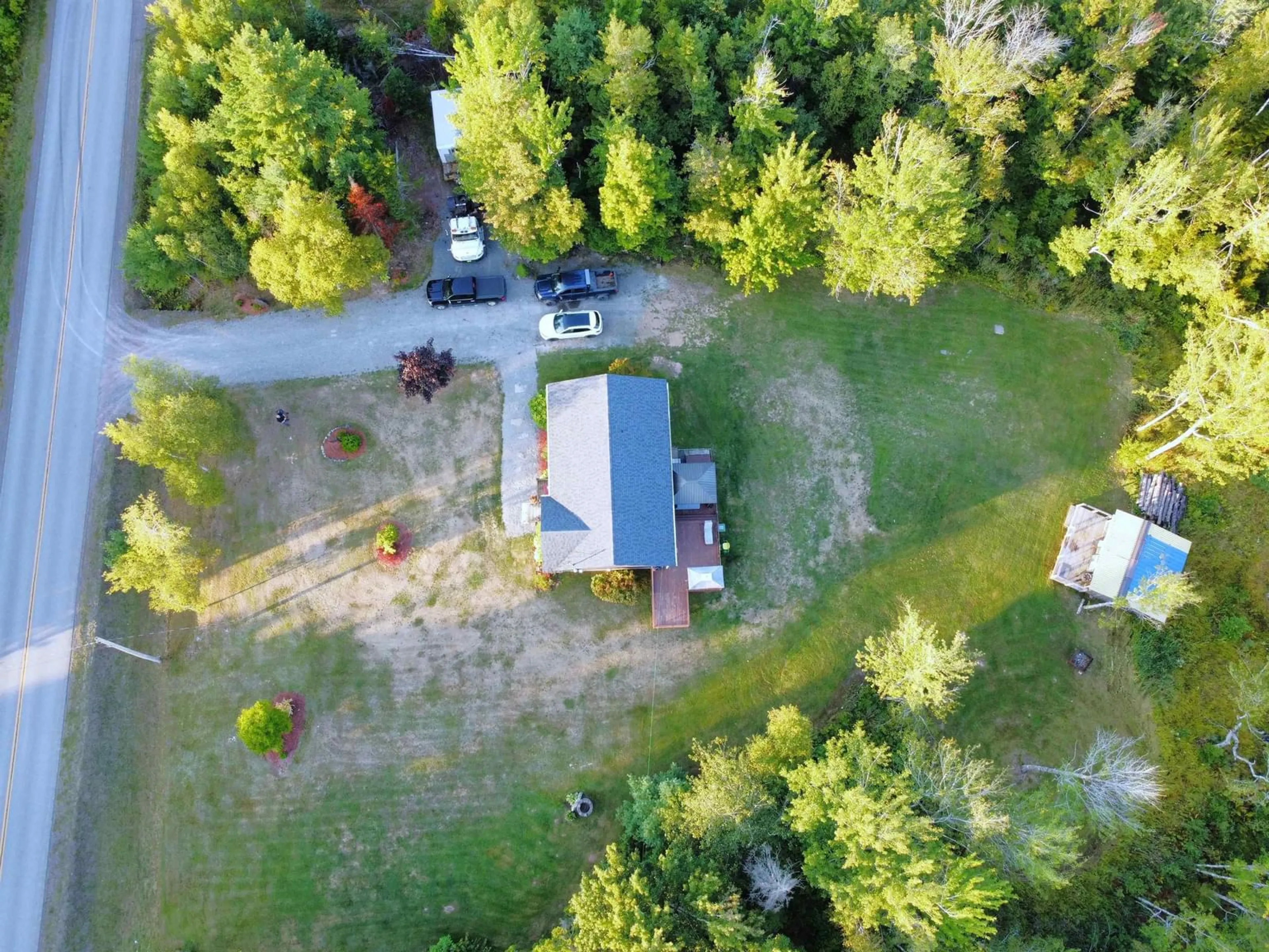 A pic from outside/outdoor area/front of a property/back of a property/a pic from drone, forest/trees view for 234 Hamilton Rd, Hamilton Road Nova Scotia B0K 2A0