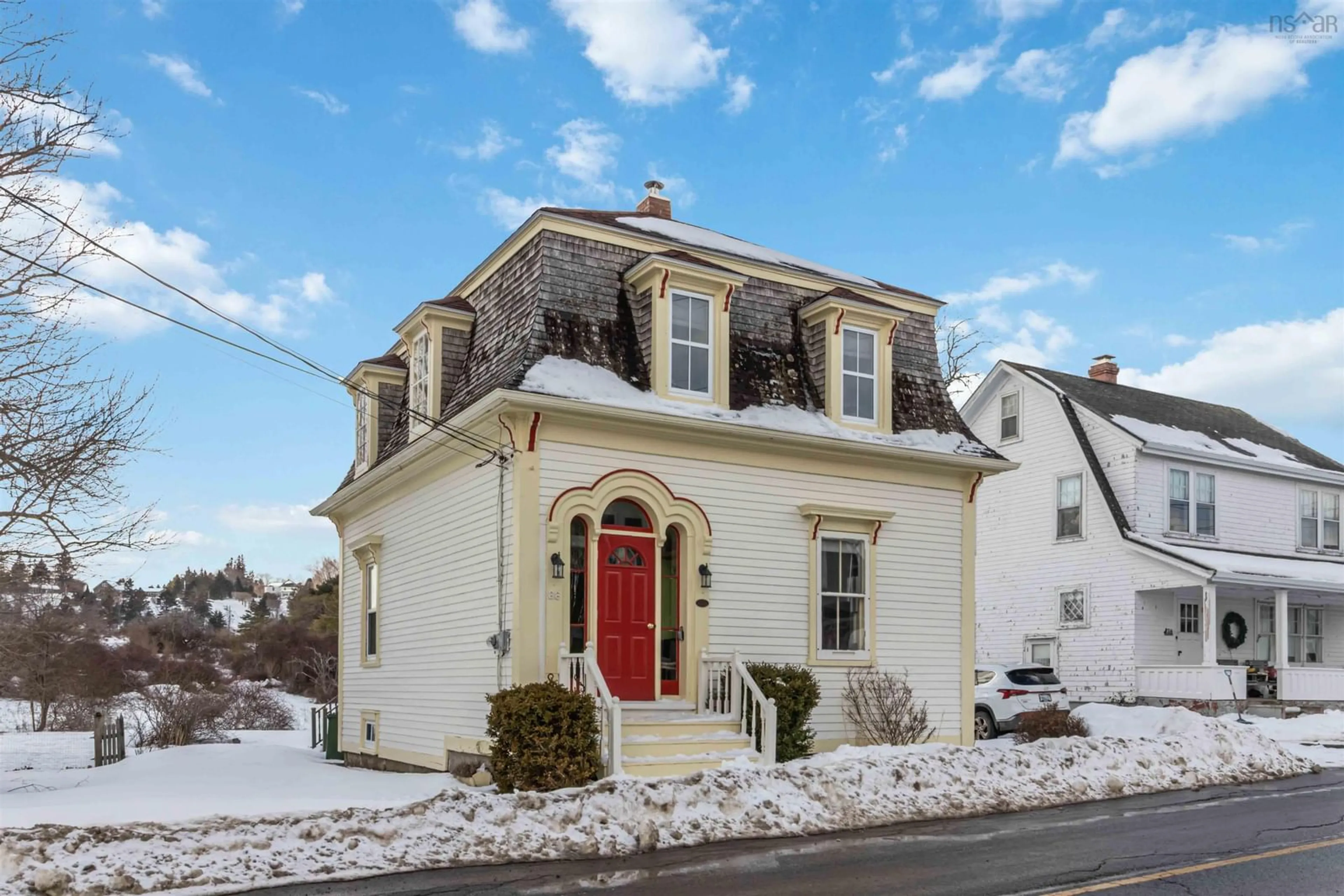 Home with vinyl exterior material, street for 66 Tannery Rd, Lunenburg Nova Scotia B0J 2C0