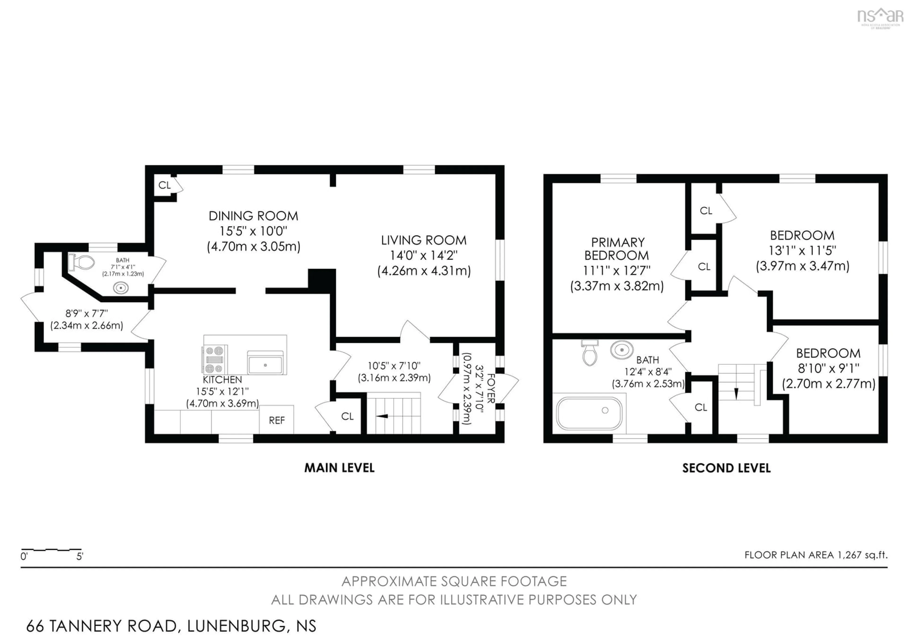 Floor plan for 66 Tannery Rd, Lunenburg Nova Scotia B0J 2C0