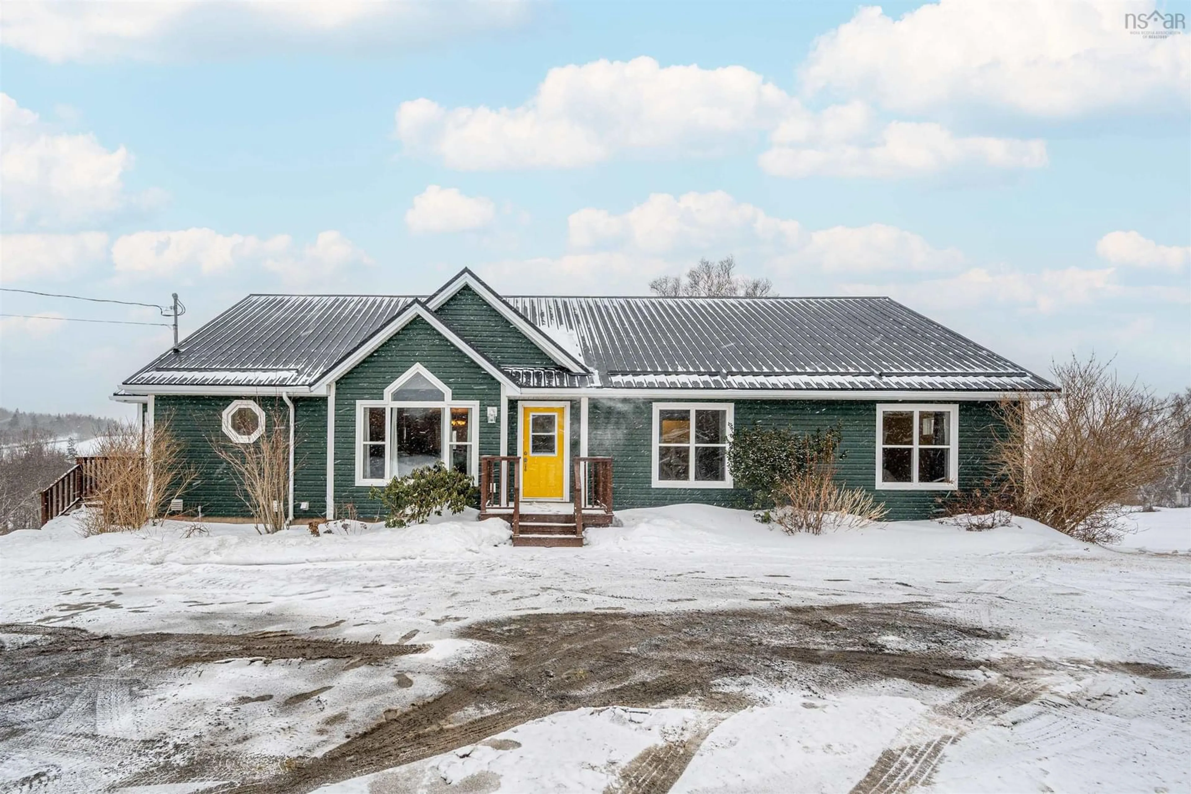 Home with vinyl exterior material, street for Pembroke Wharf Rd, Pembroke Nova Scotia B0N 2A0