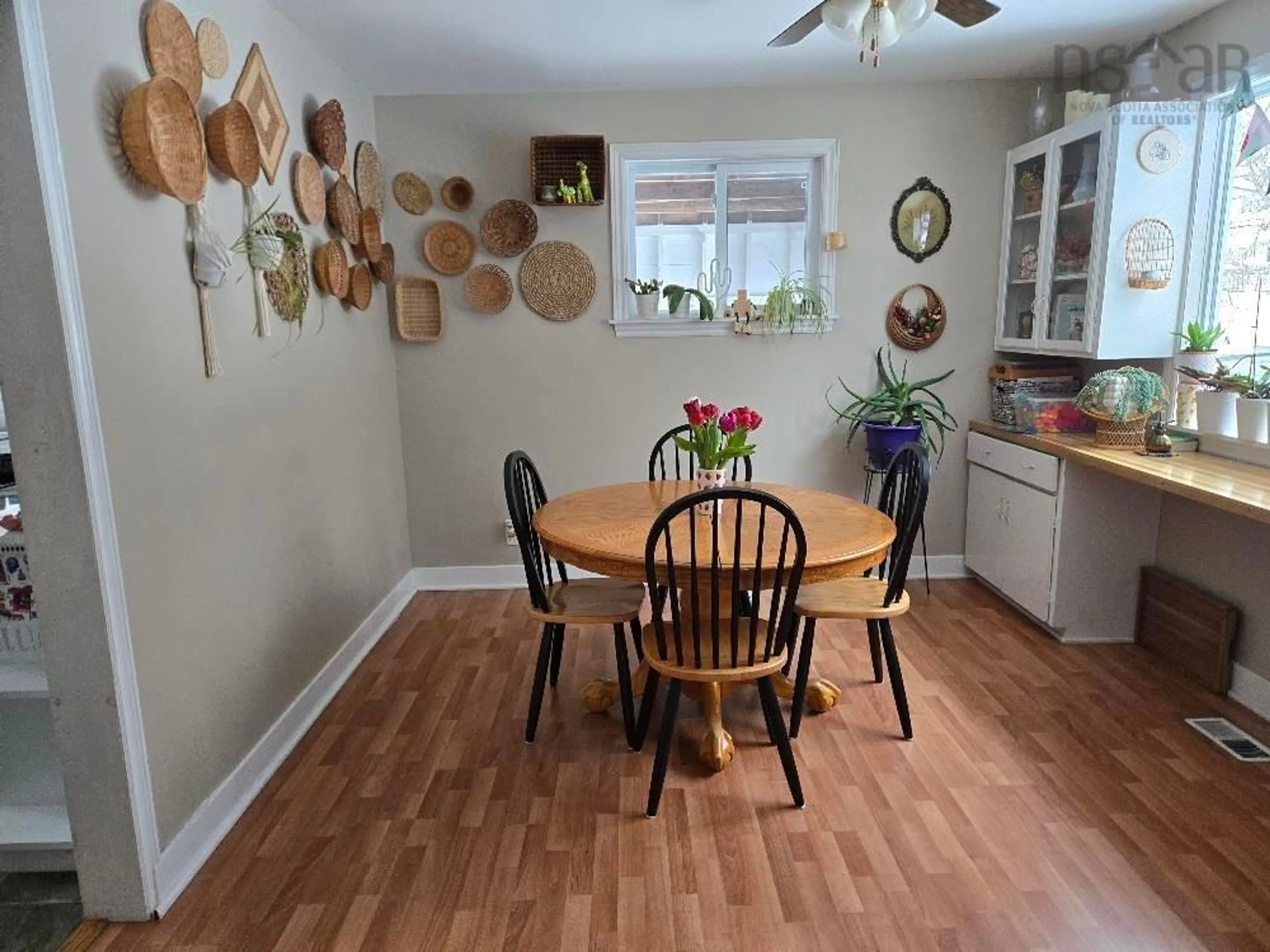 Dining room, wood/laminate floor for 95 Higgins St, Truro Nova Scotia B2N 2L6