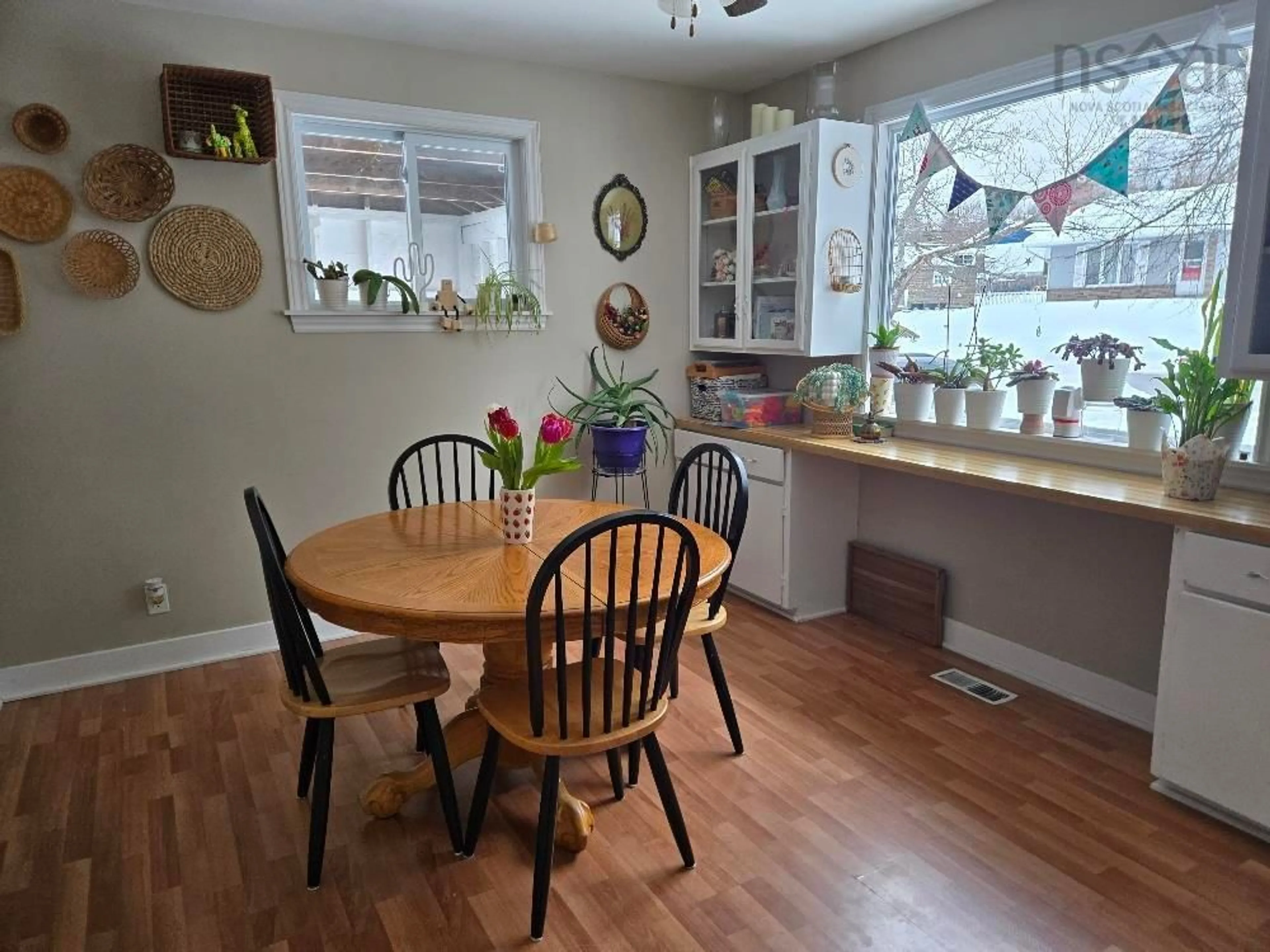 Dining room, wood/laminate floor for 95 Higgins St, Truro Nova Scotia B2N 2L6