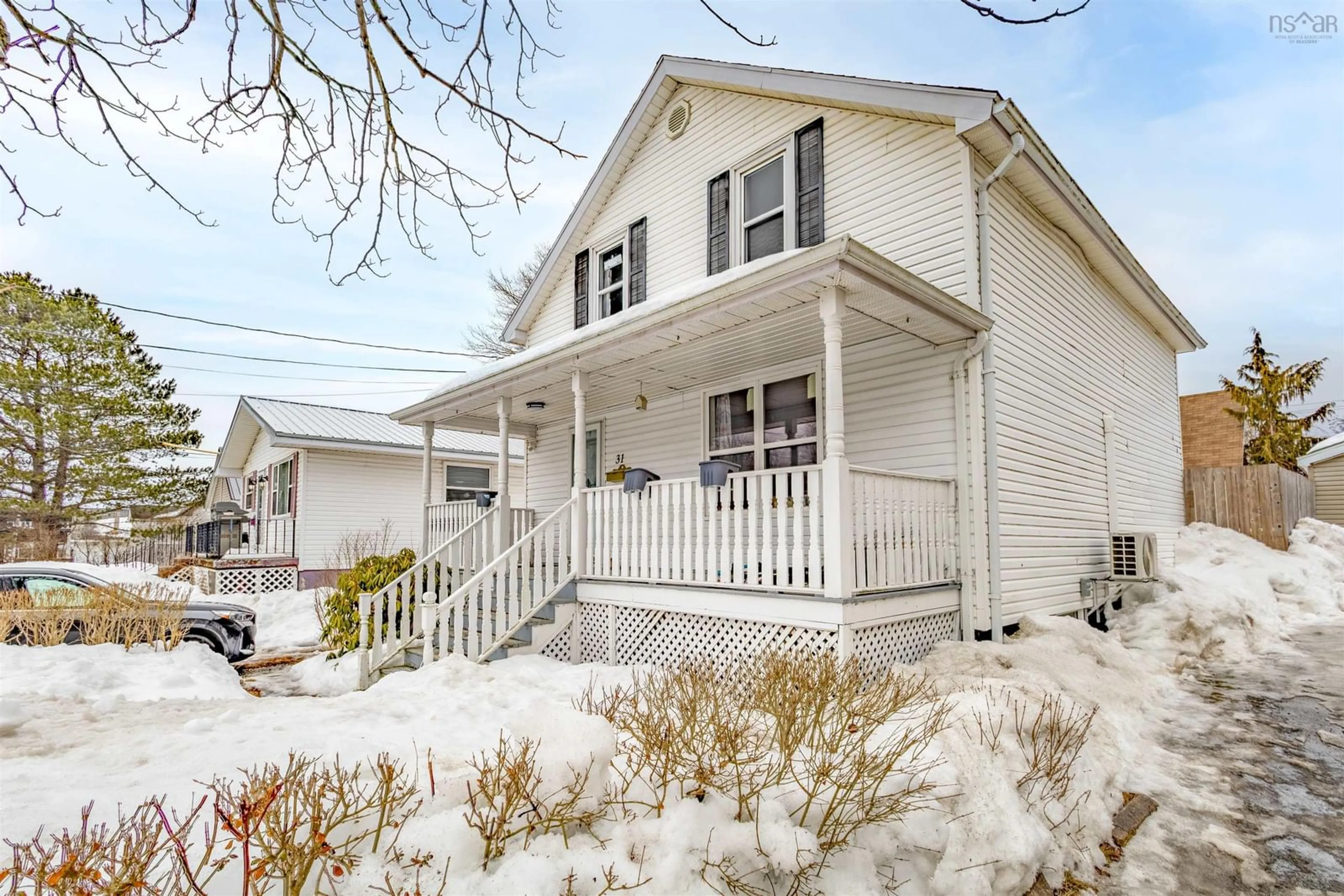 Home with vinyl exterior material, street for 31 Stornaway St, Ashby Nova Scotia B1P 2P7