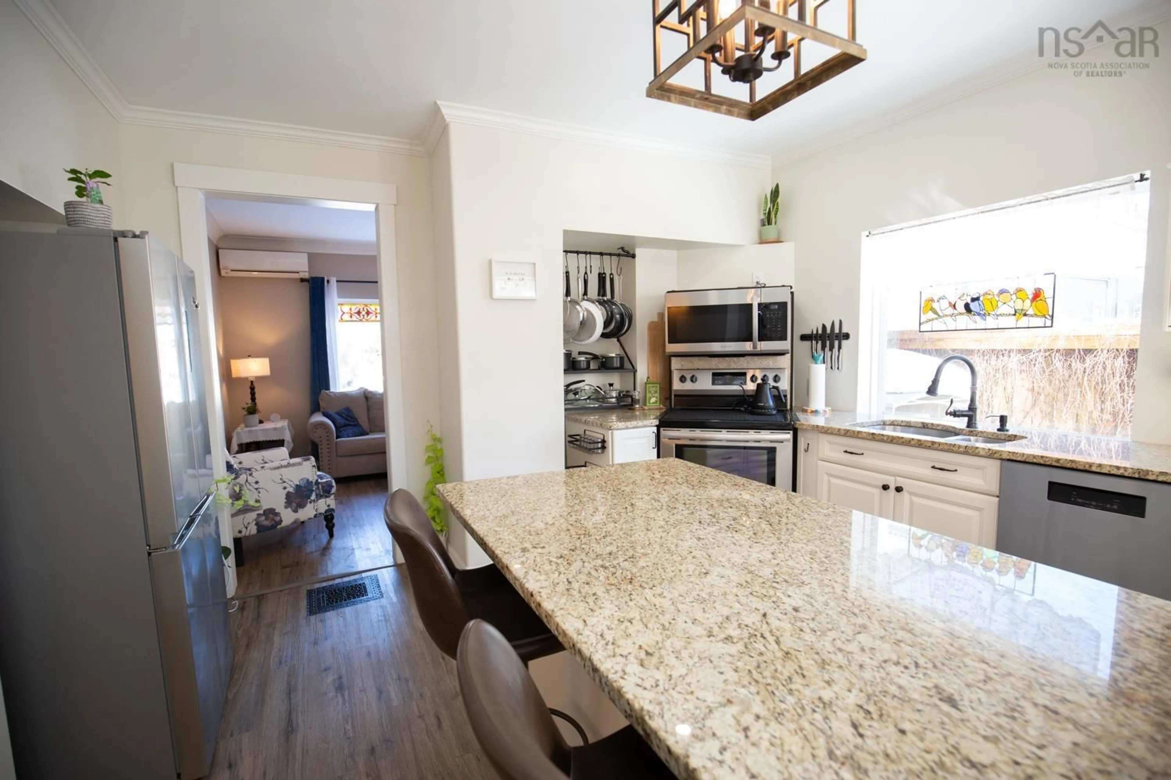 Open concept kitchen, ceramic/tile floor for 26 Muir St, Truro Nova Scotia B2N 1Z7