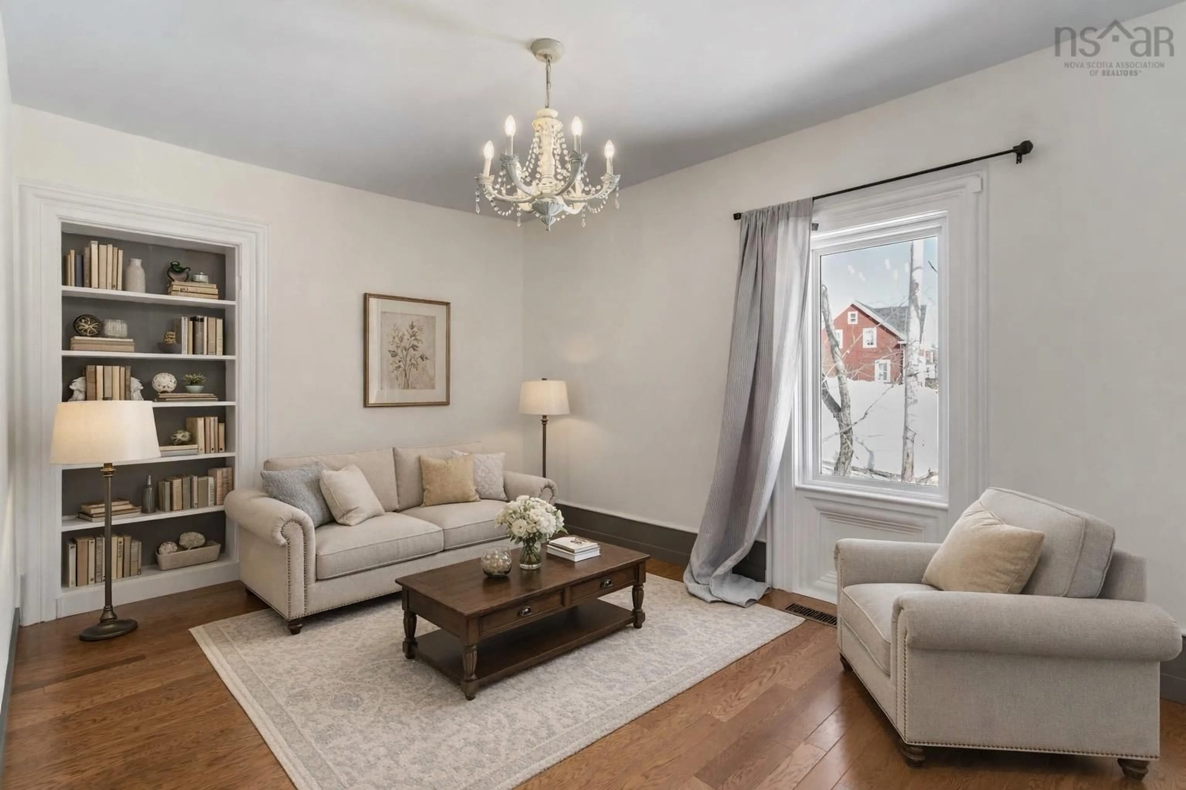 Living room with furniture, unknown for 7484 Highway 3, Martins River Nova Scotia B0J 2E0