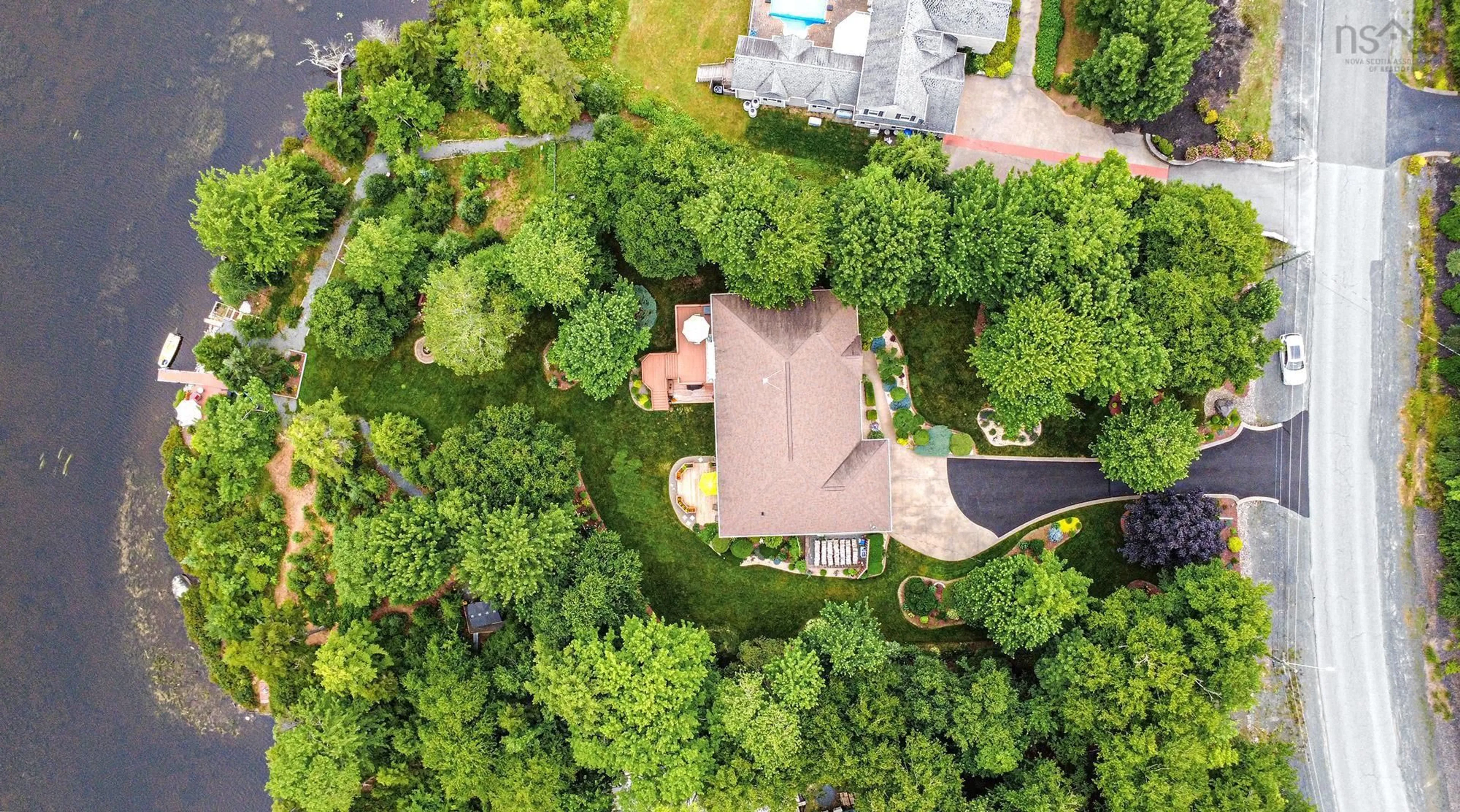 A pic from outside/outdoor area/front of a property/back of a property/a pic from drone, forest/trees view for 182 Thompson Run, Hammonds Plains Nova Scotia B4B 1T7