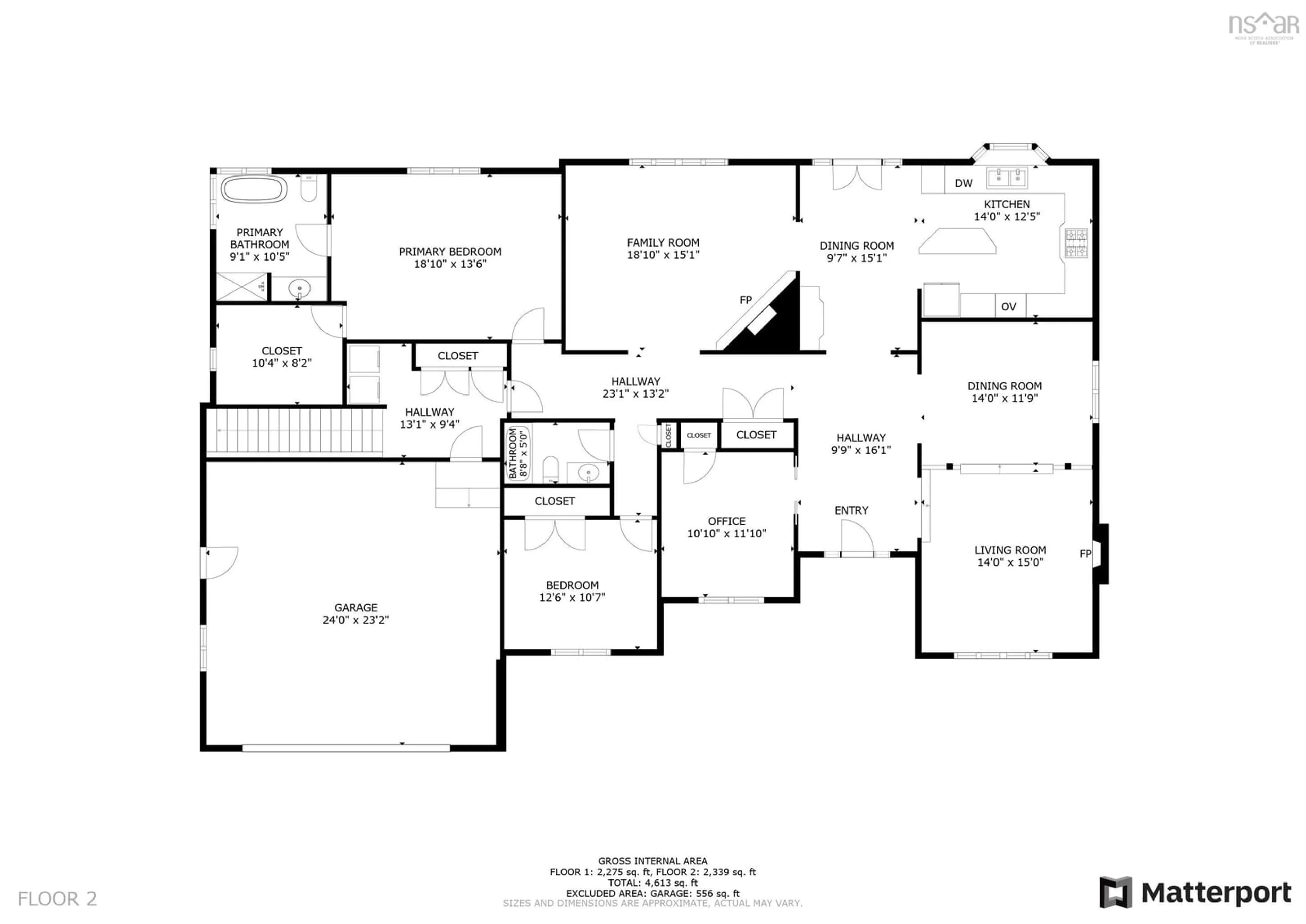 Floor plan for 182 Thompson Run, Hammonds Plains Nova Scotia B4B 1T7