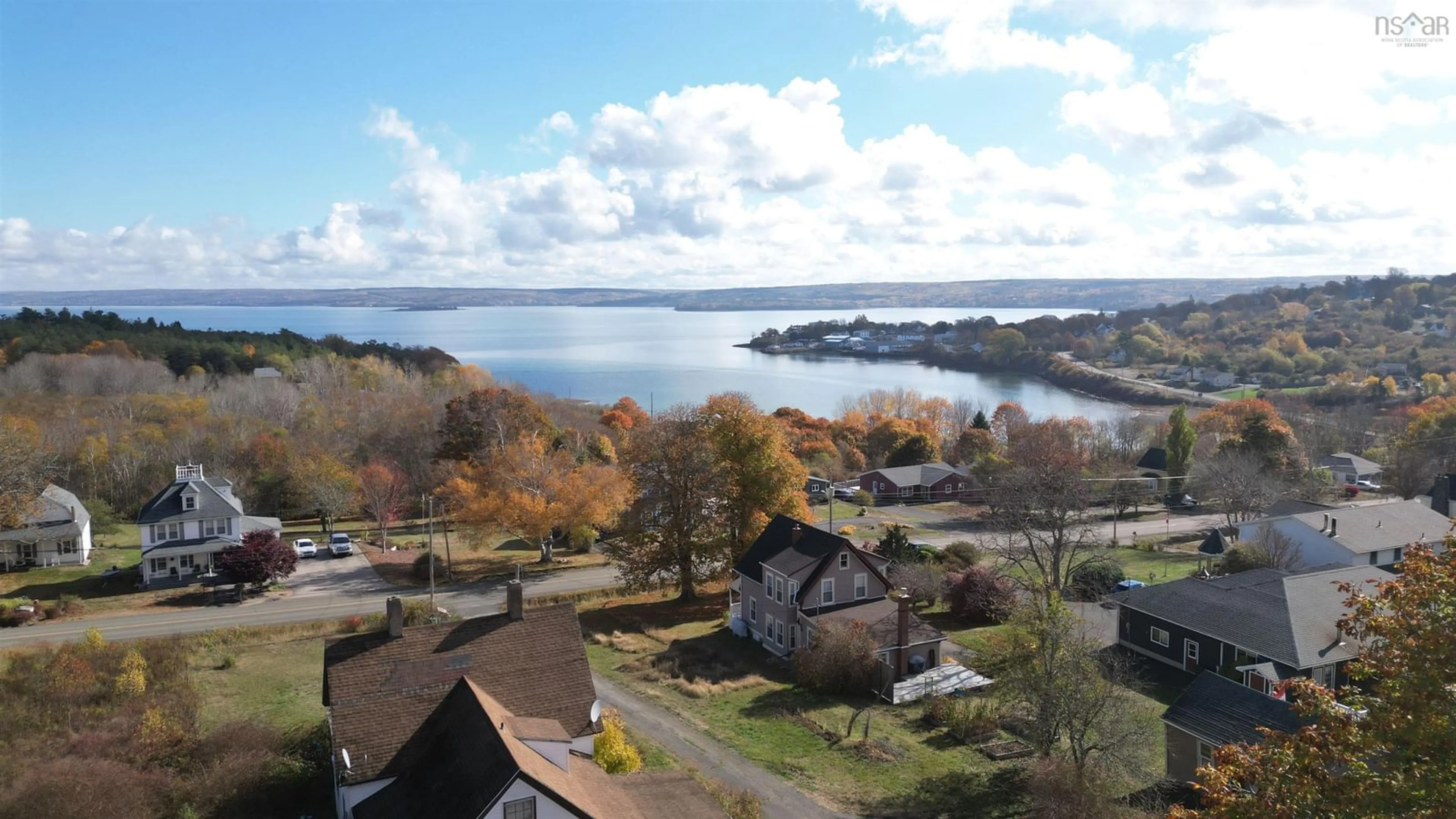 A pic from outside/outdoor area/front of a property/back of a property/a pic from drone, water/lake/river/ocean view for 55 Lighthouse Rd, Digby Nova Scotia B0V 1A0