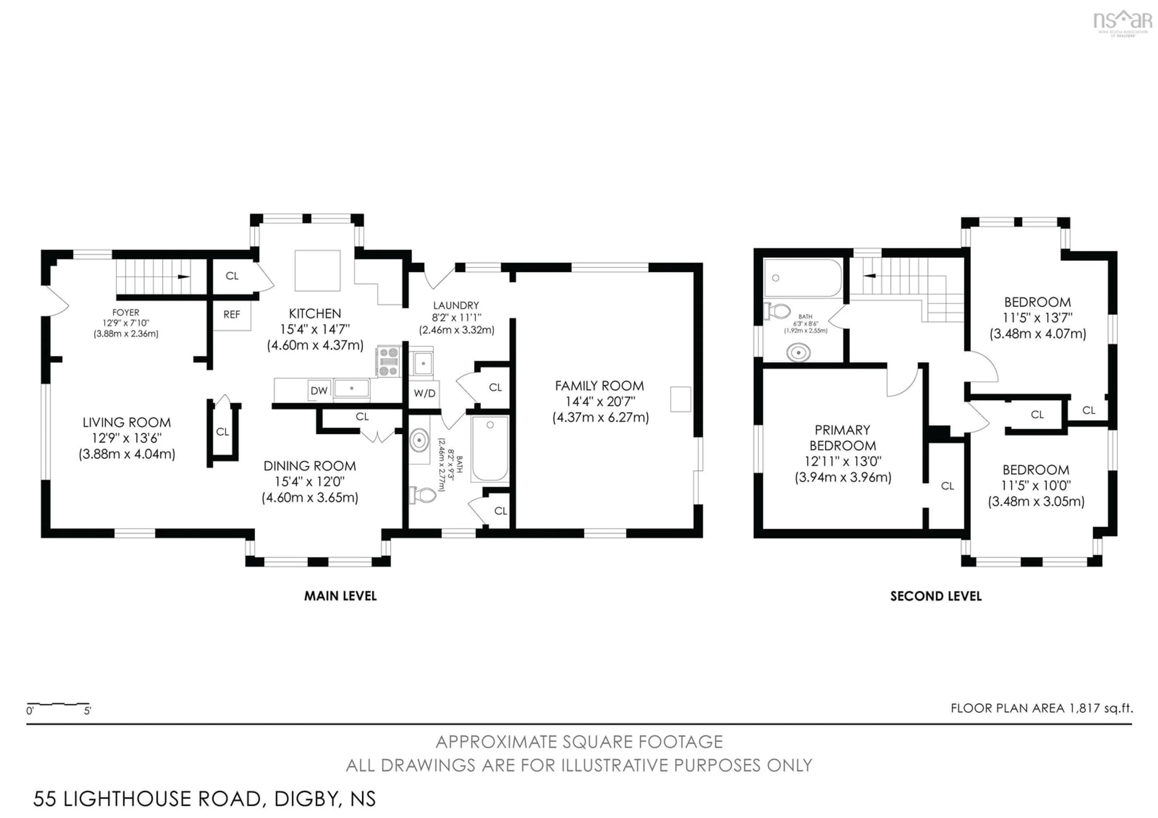 Floor plan for 55 Lighthouse Rd, Digby Nova Scotia B0V 1A0