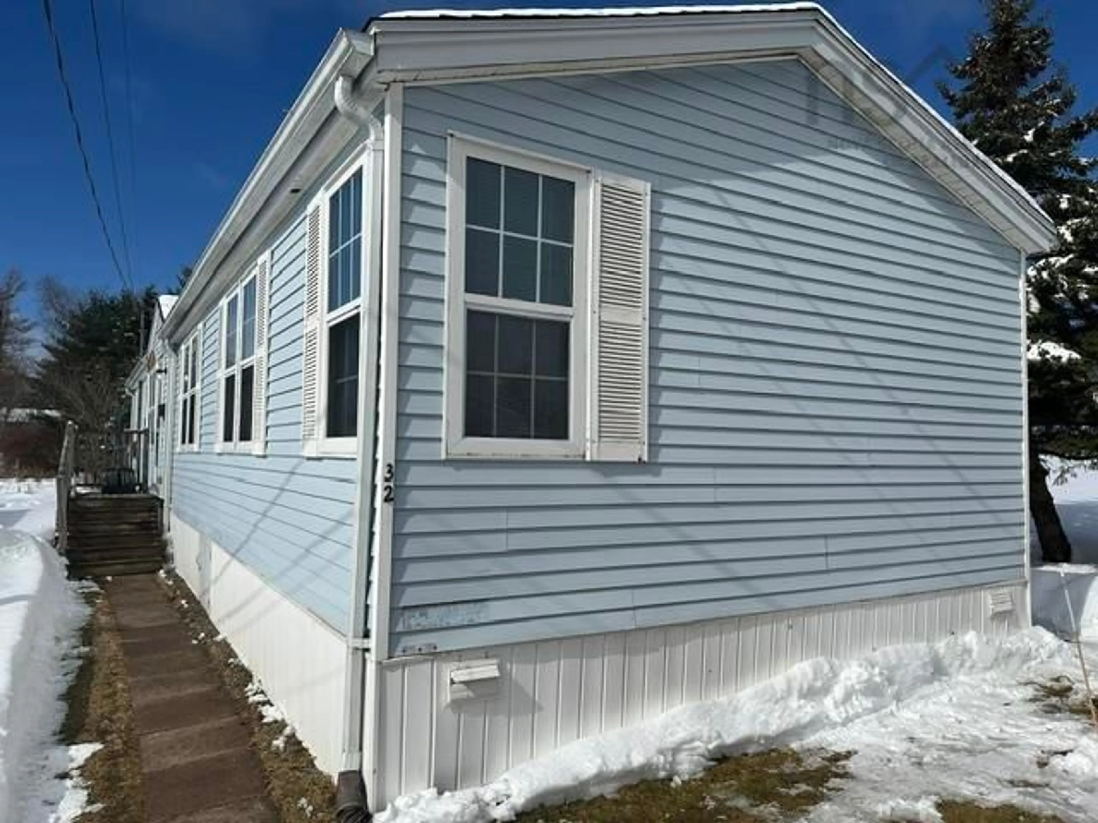 Home with vinyl exterior material, street for 32 College Crt, Bible Hill Nova Scotia B2N 7G7