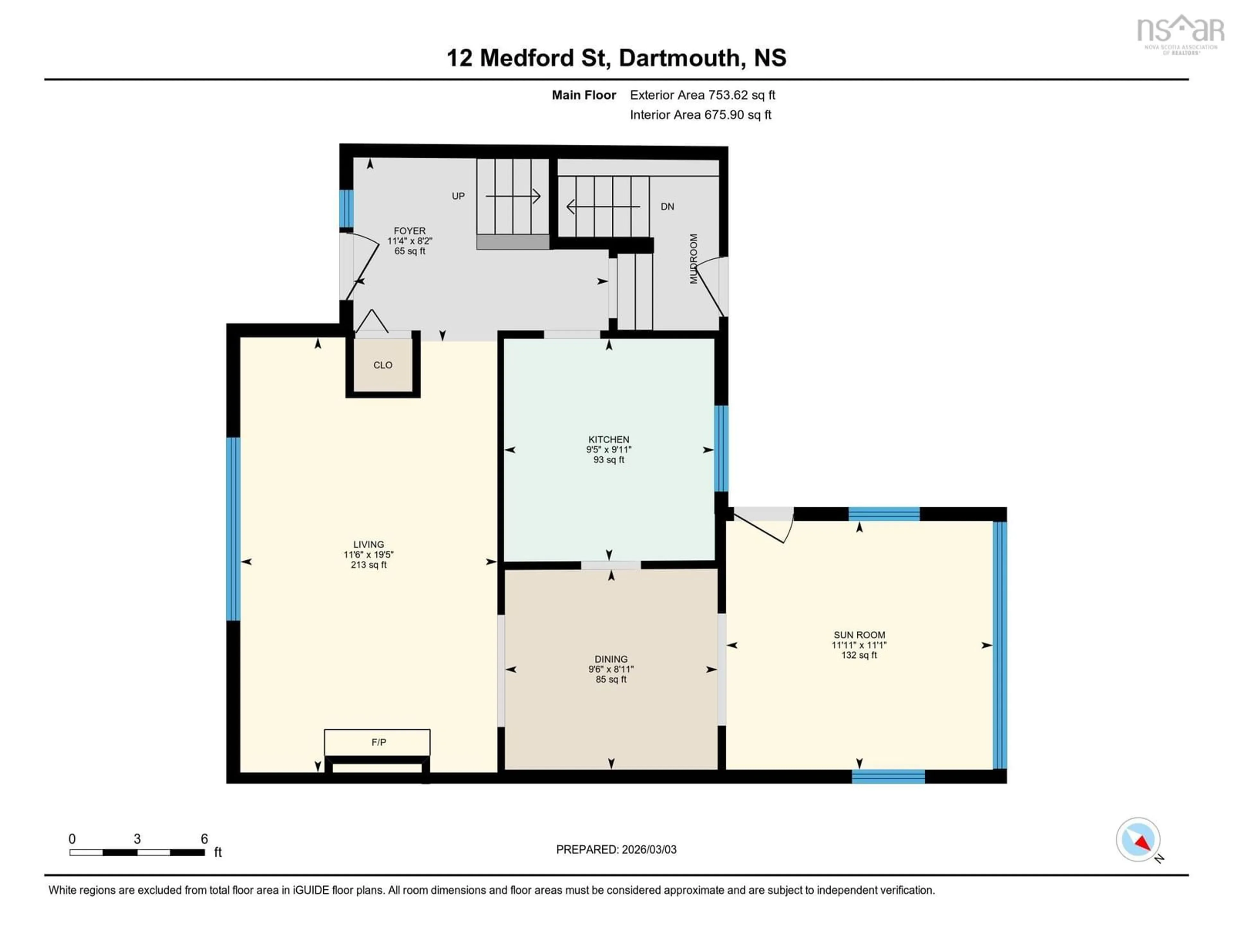 Floor plan for 12 Medford St, Dartmouth Nova Scotia B2Y 3C1