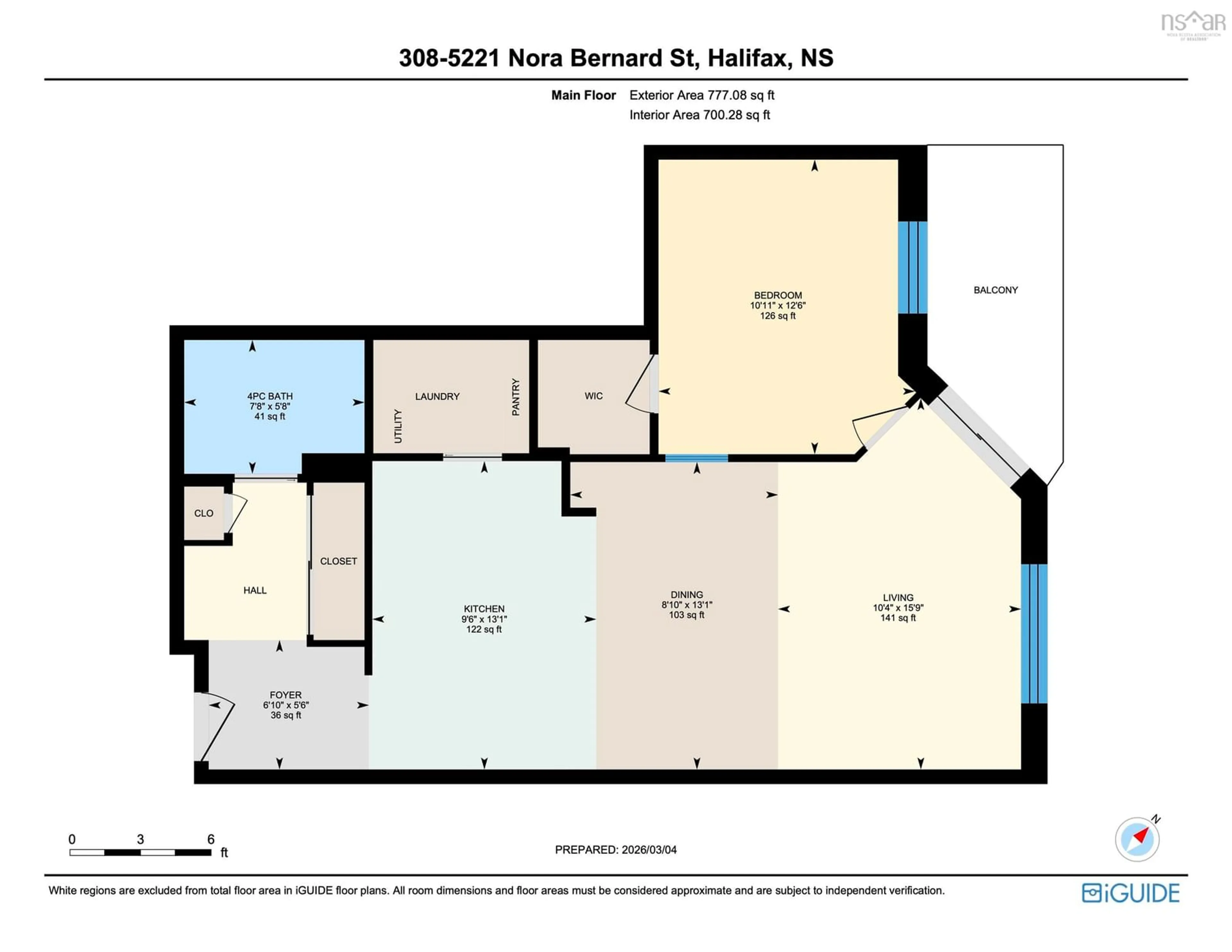 Floor plan for 5221 Nora Bernard St #308, Halifax Nova Scotia B3K 0B6