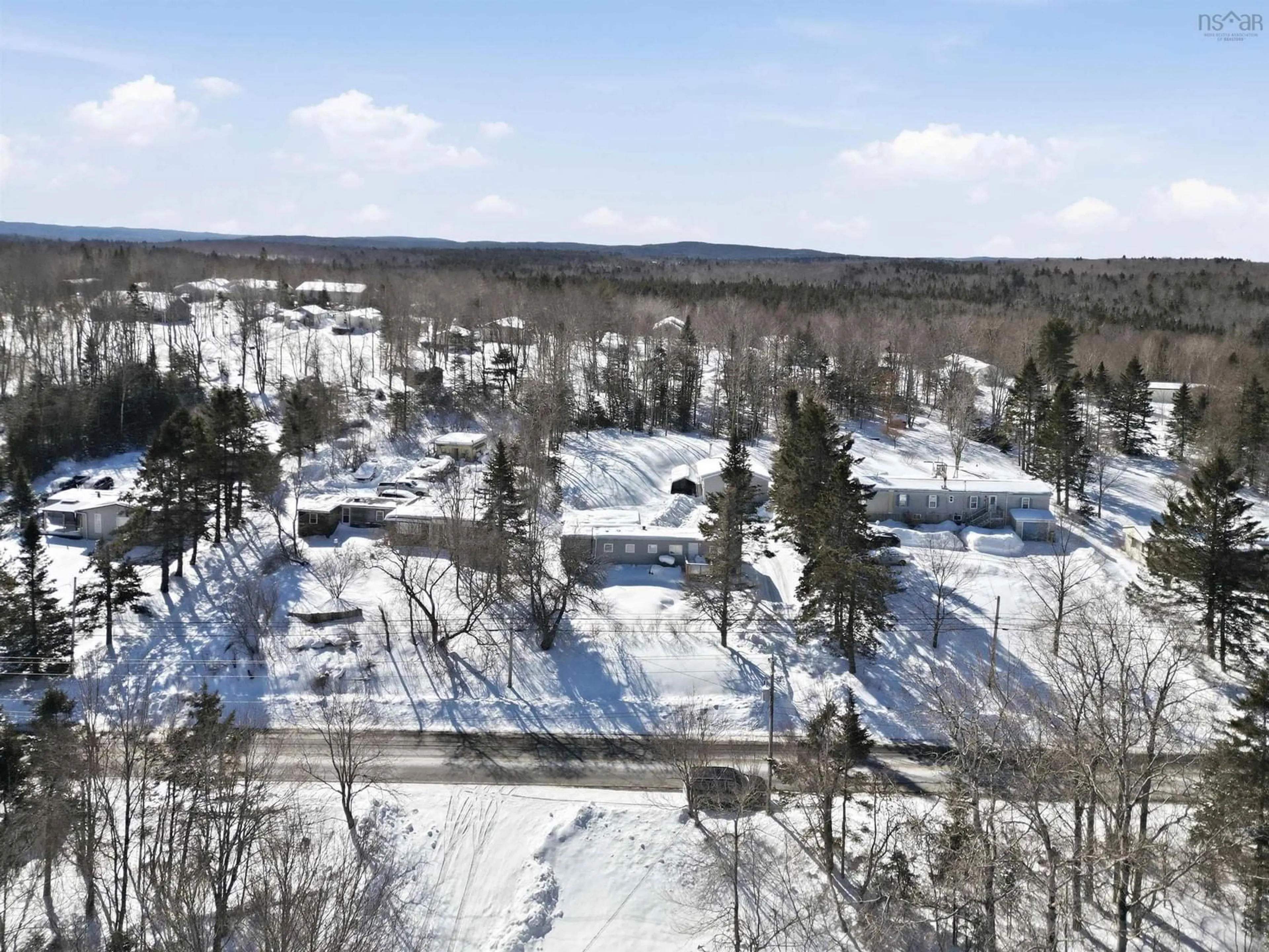 A pic from outside/outdoor area/front of a property/back of a property/a pic from drone, mountain view for 8252 Highway 1, Ardoise Nova Scotia B0N 1L0