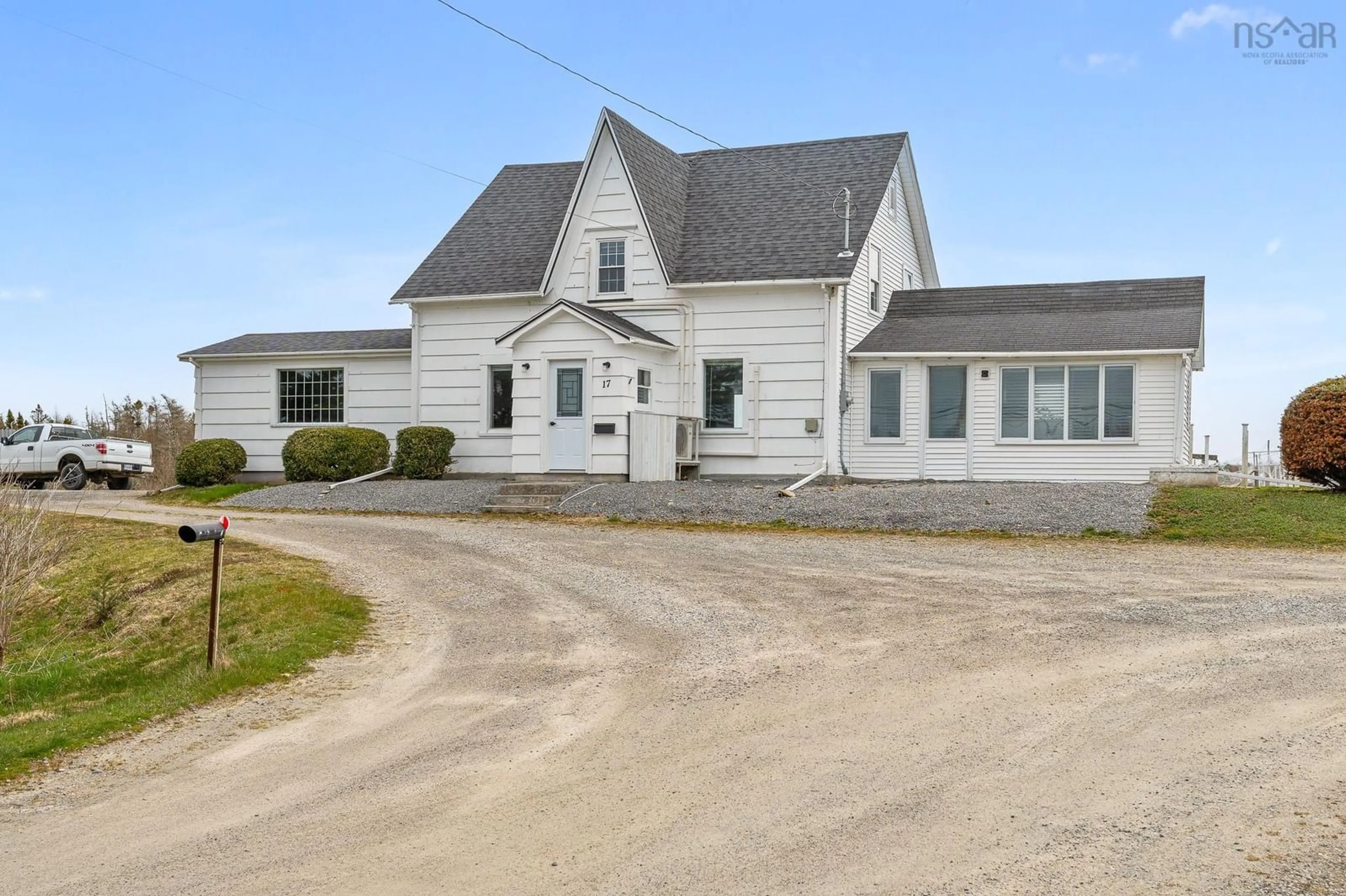 A pic from outside/outdoor area/front of a property/back of a property/a pic from drone, street for 17 Ponderosa Lane, Lower West Pubnico Nova Scotia B0W 2M0