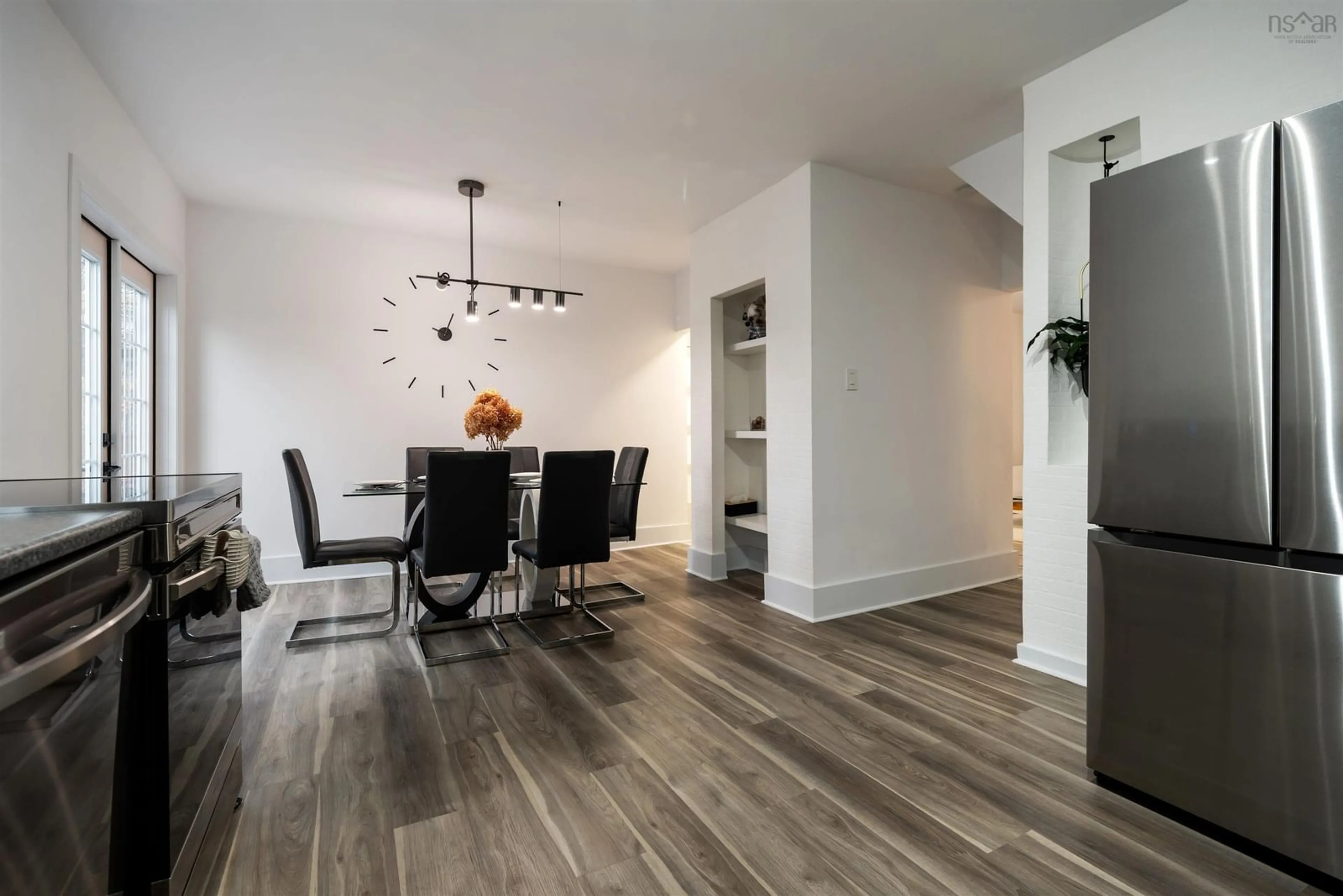 Dining room, wood/laminate floor for 140 Maple Ave, New Glasgow Nova Scotia B2H 2B6