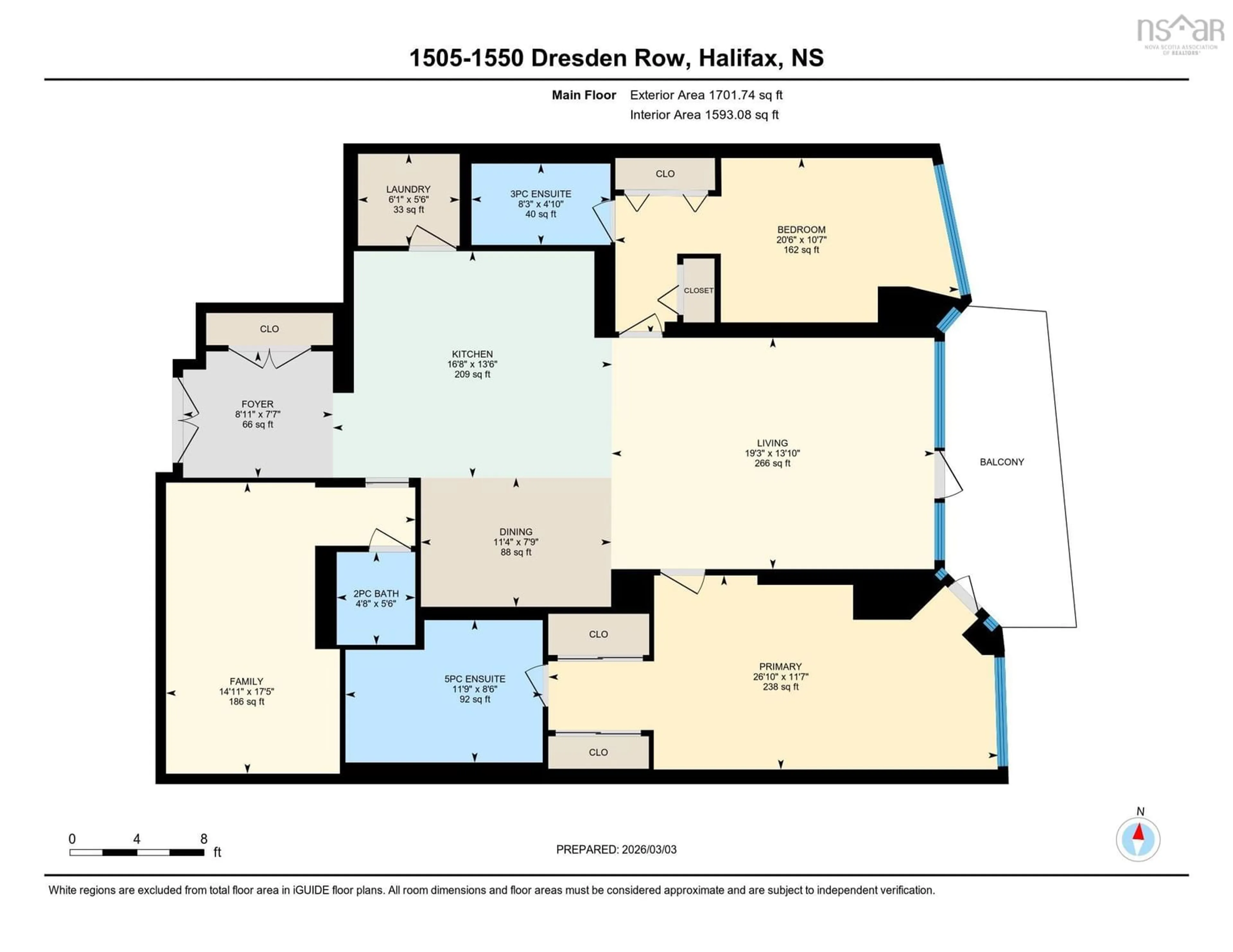 Floor plan for 1550 Dresden Row #1505, Halifax Nova Scotia B3J 4A2