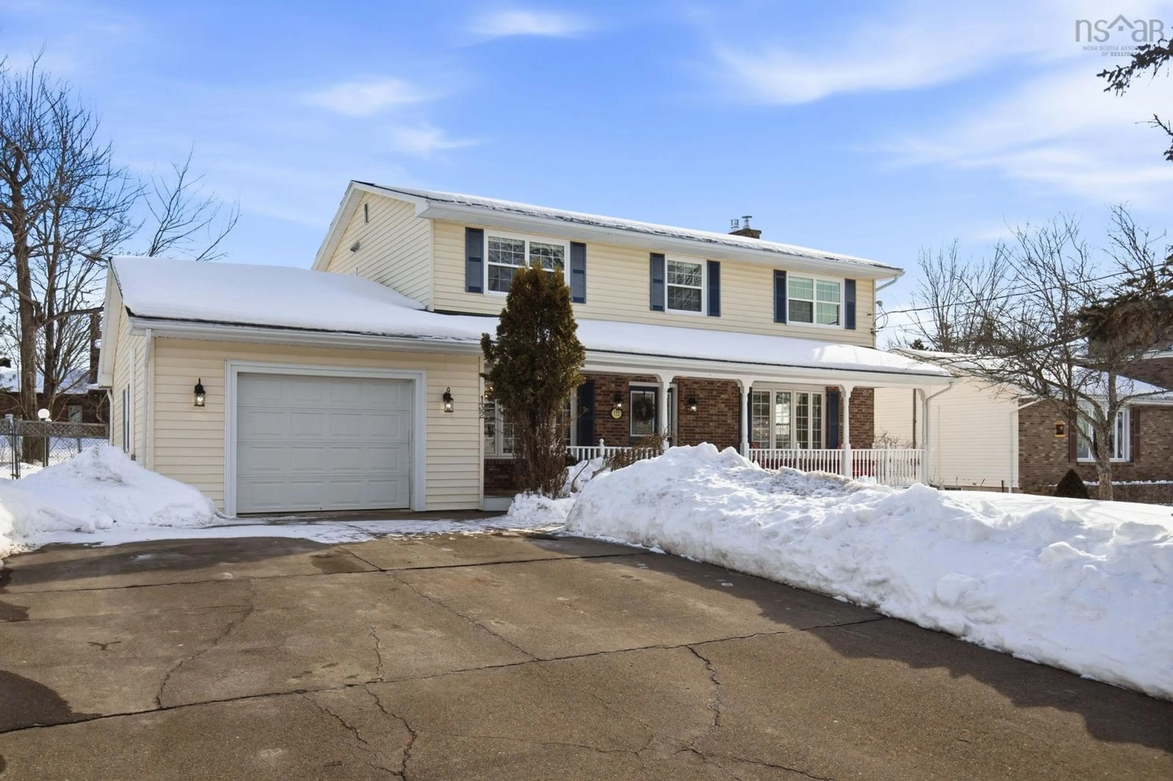 Home with vinyl exterior material, street for 132 Abbey Ave, Truro Nova Scotia B2N 5W6