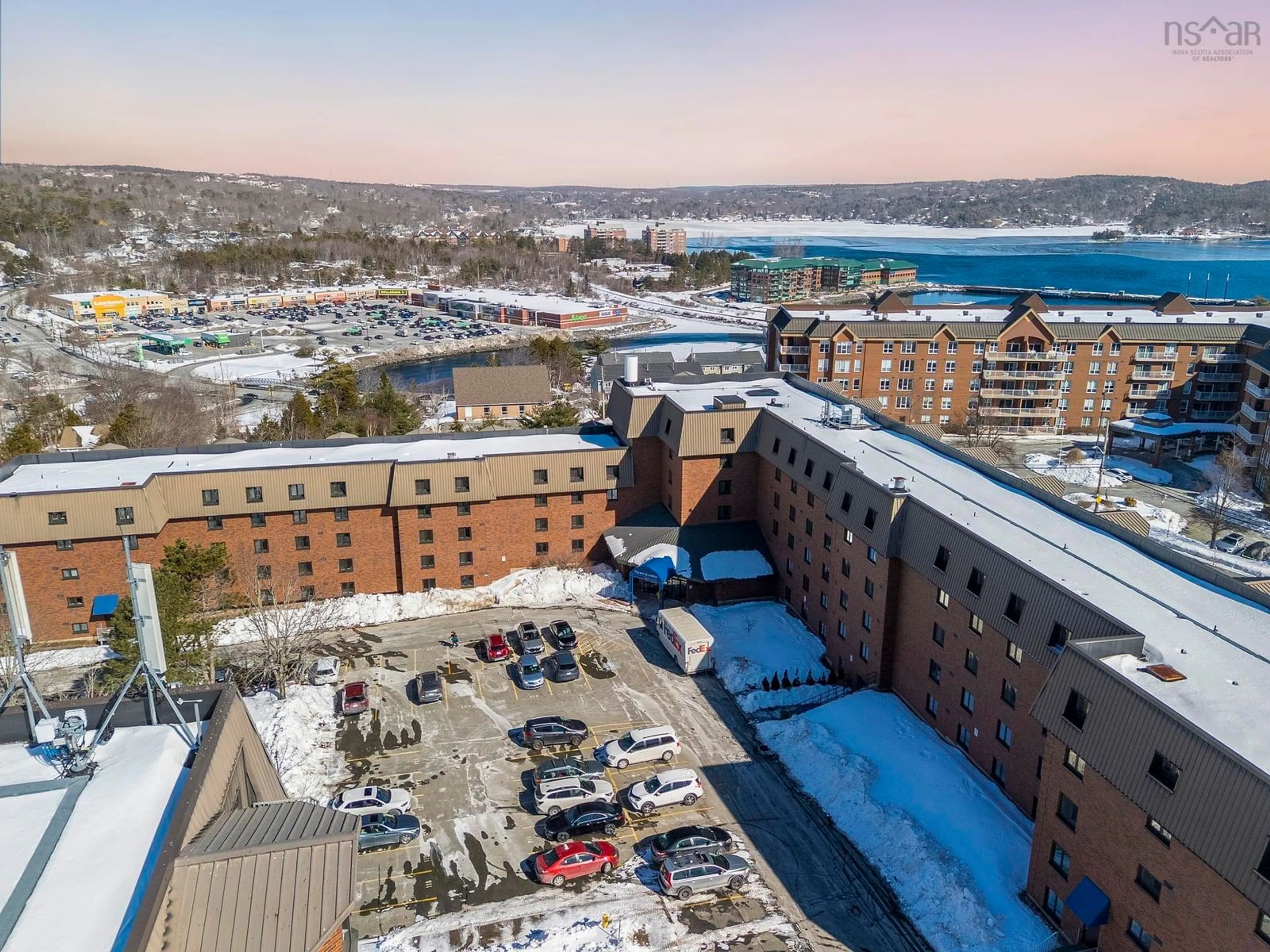 A pic from outside/outdoor area/front of a property/back of a property/a pic from drone, unknown for 61 Nelsons Landing Blvd #514, Bedford Nova Scotia B4A 3X3