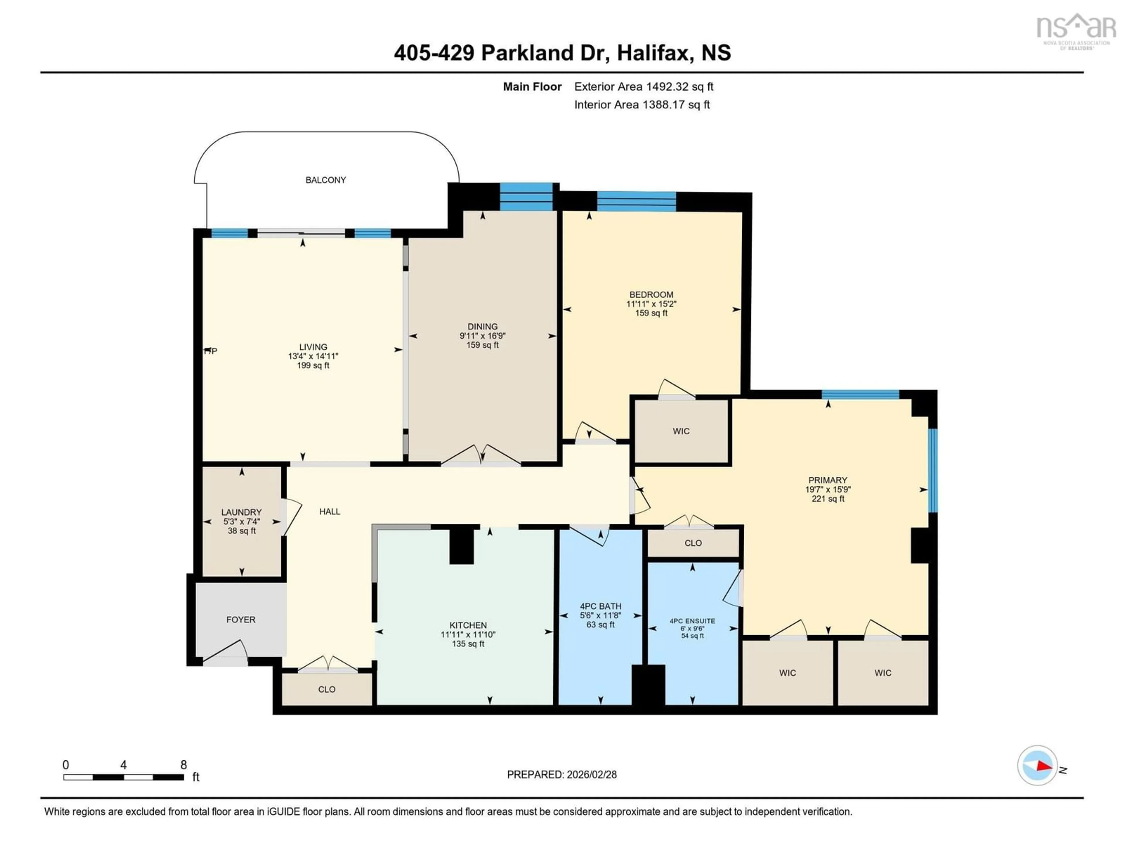 Floor plan for 429 Parkland Dr #405, Halifax Nova Scotia B3S 1L3