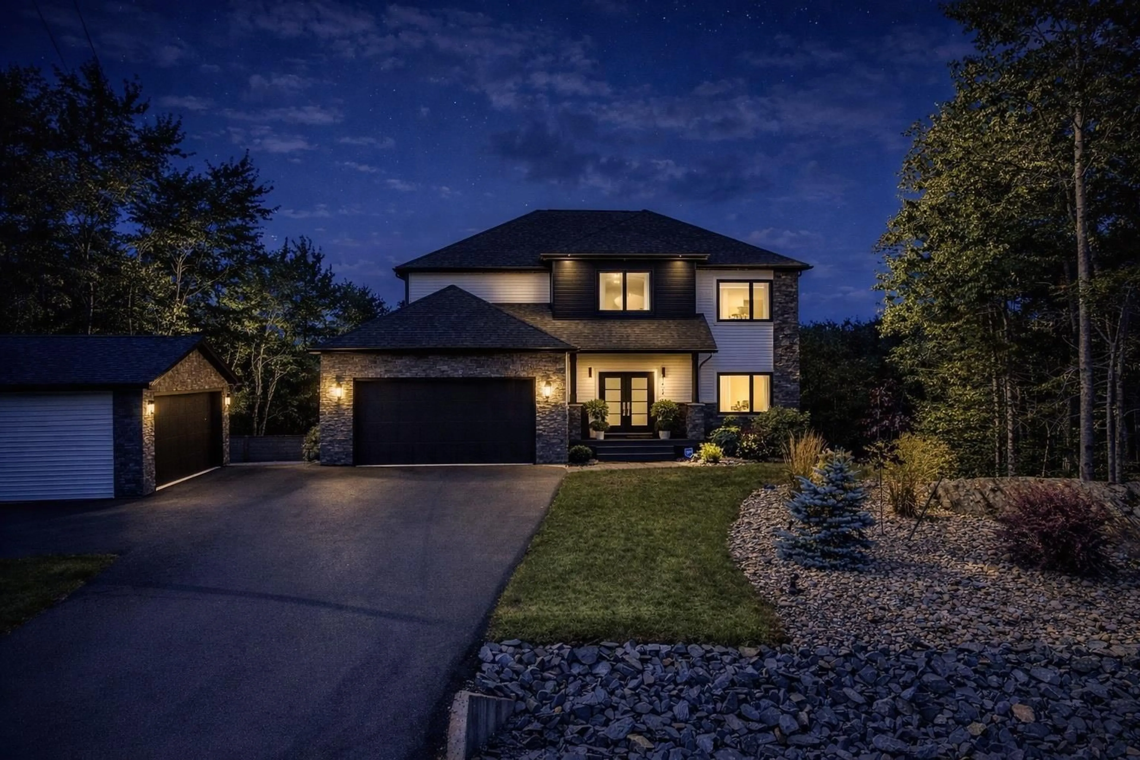 Home with brick exterior material, street for 1424 Mccabe Lake Dr, Middle Sackville Nova Scotia B4E 0P6