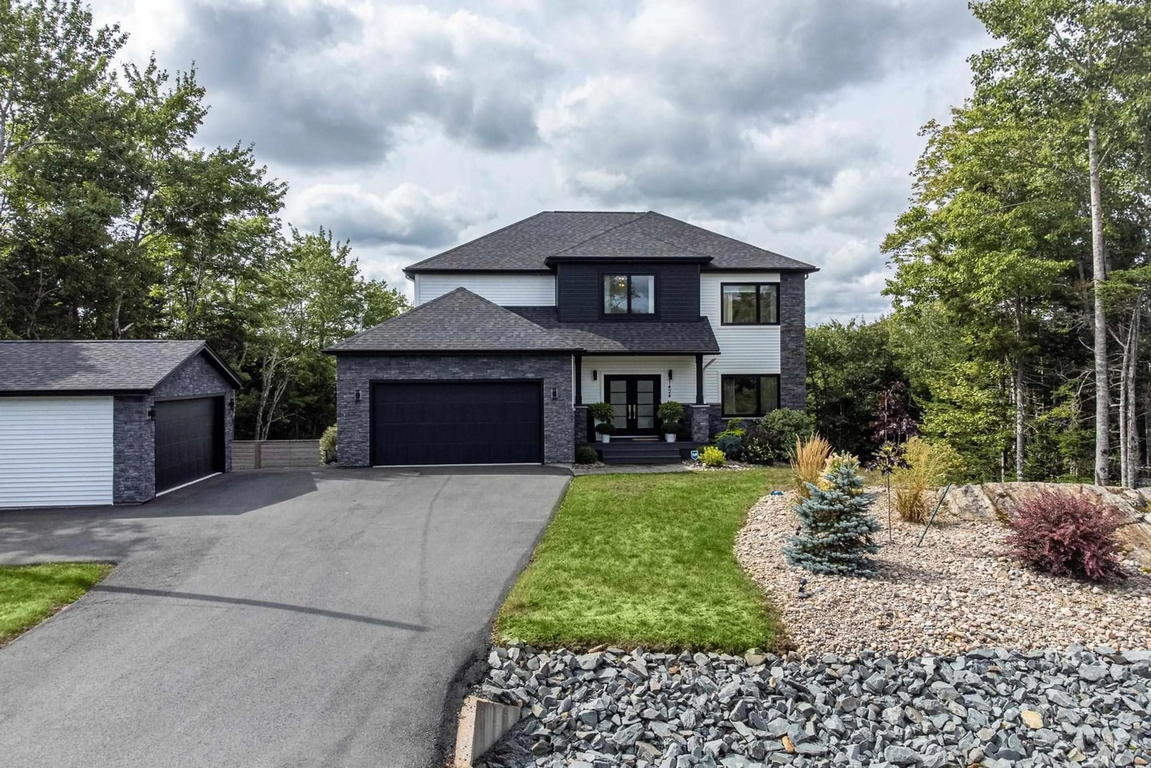 Home with brick exterior material, street for 1424 Mccabe Lake Dr, Middle Sackville Nova Scotia B4E 0P6