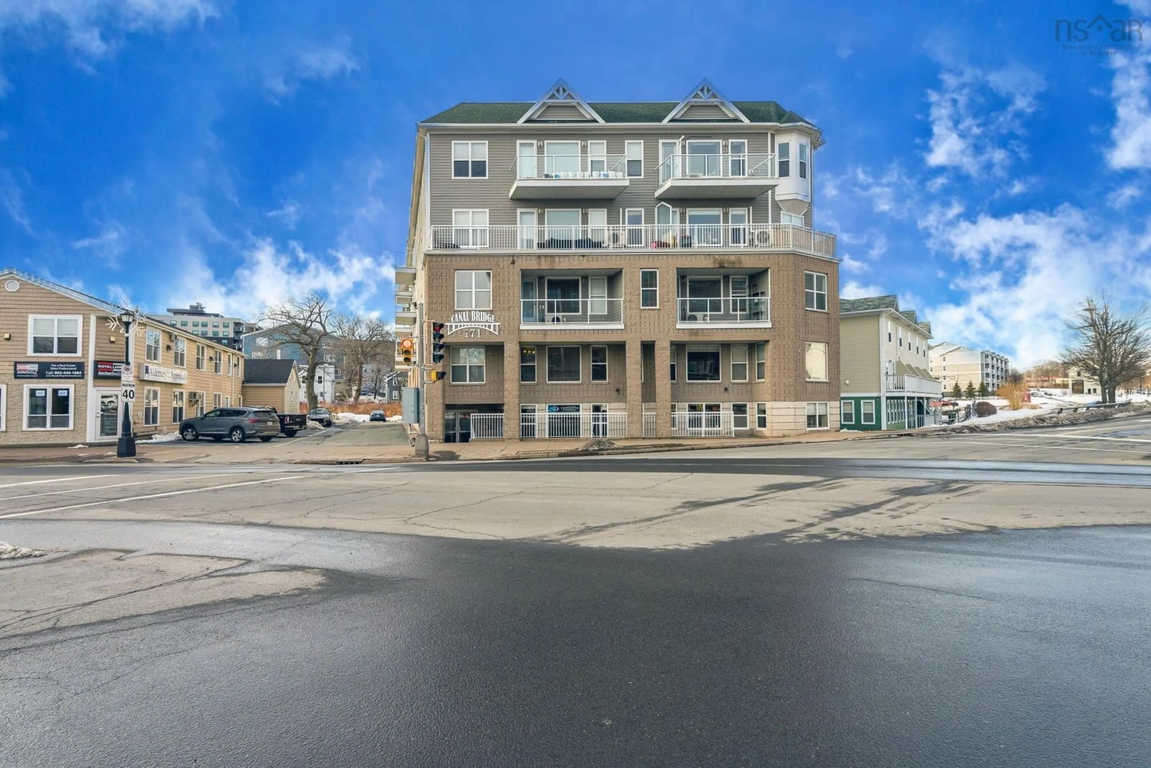 A pic from outside/outdoor area/front of a property/back of a property/a pic from drone, unknown for 171 Portland St #402, Dartmouth Nova Scotia B2Y 4X2