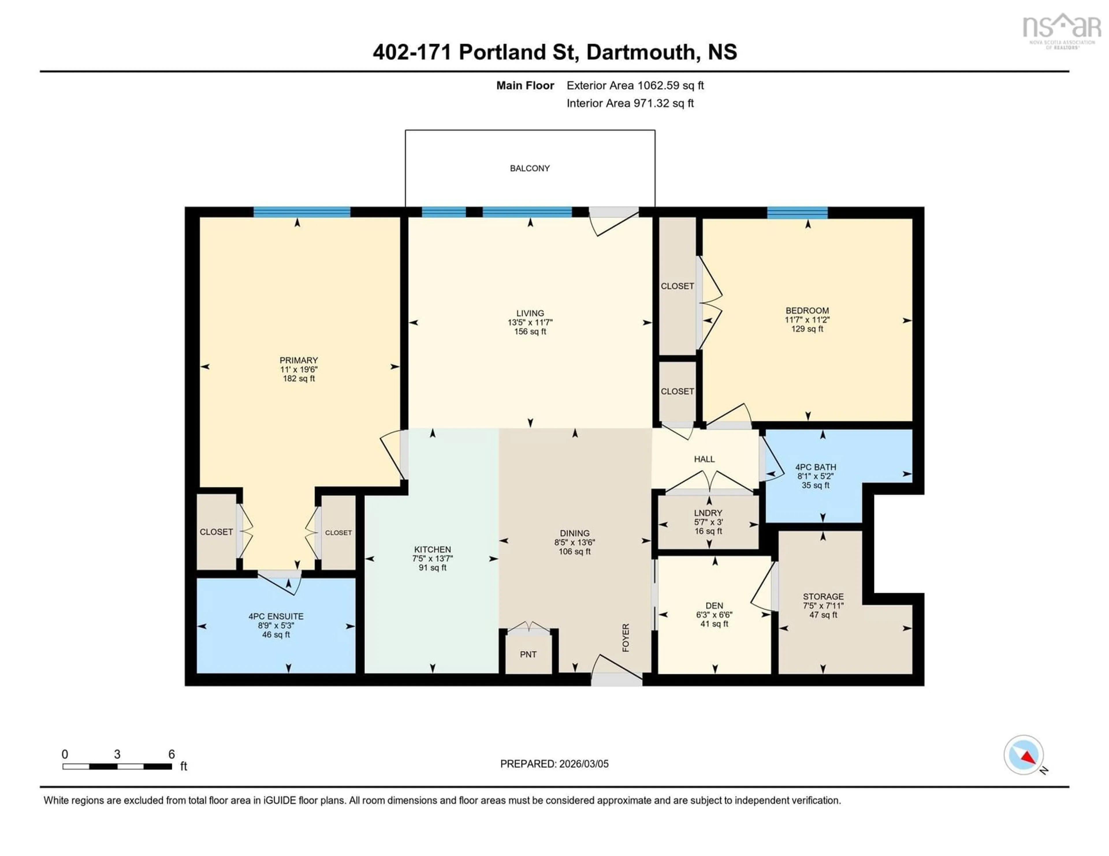 Floor plan for 171 Portland St #402, Dartmouth Nova Scotia B2Y 4X2