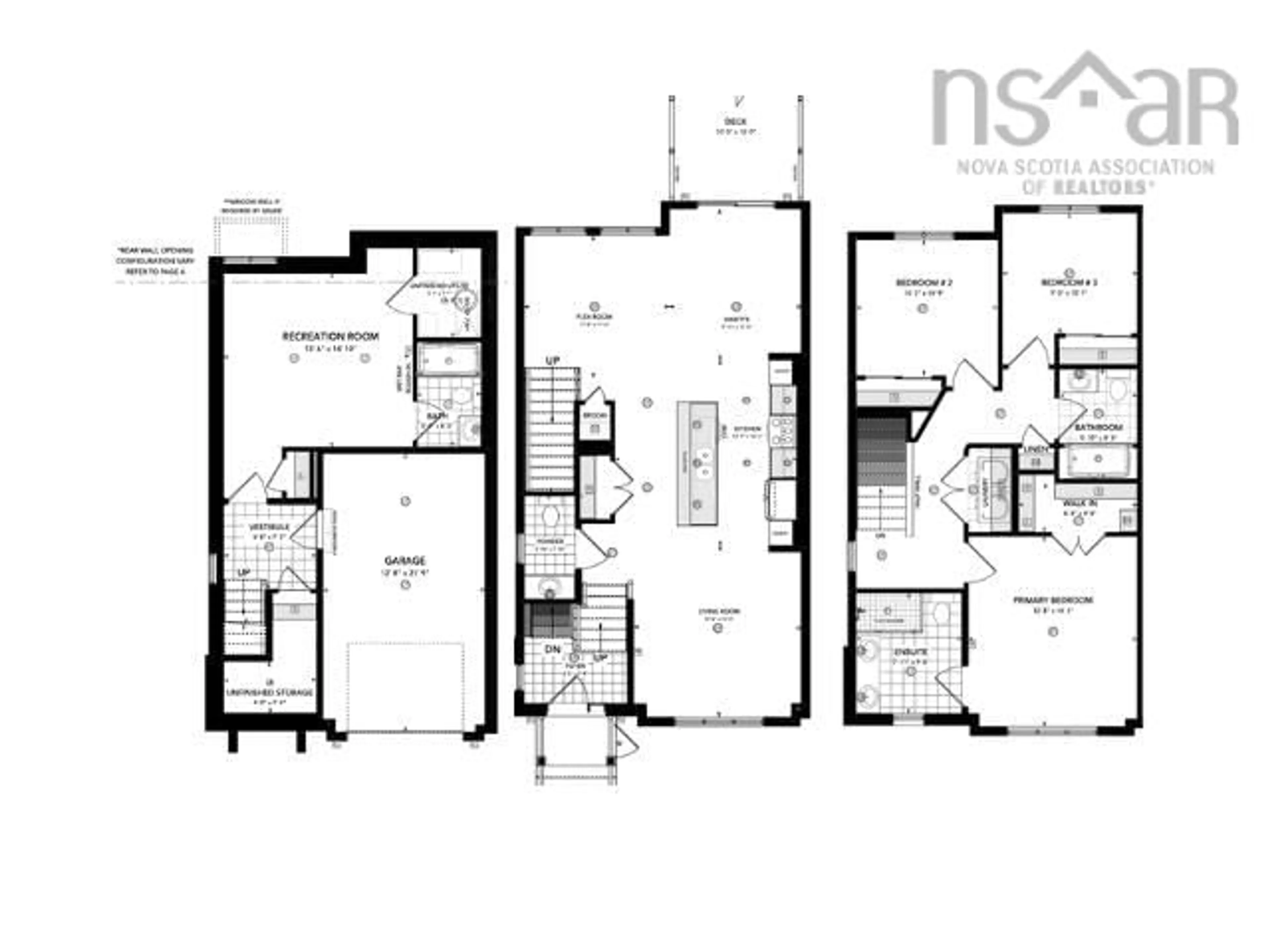 Floor plan for 165 Terrastone Ridge, Dartmouth Nova Scotia B2X 0C4