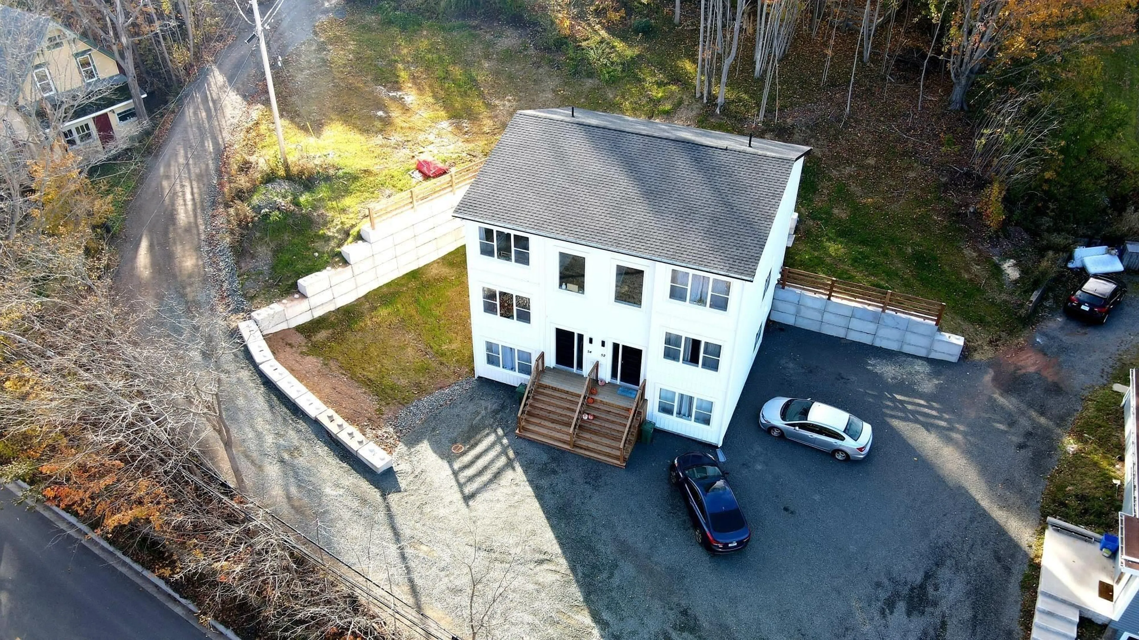 A pic from outside/outdoor area/front of a property/back of a property/a pic from drone, building for 52 & 54 Gaspereau Ave, Wolfville Nova Scotia B4P 2E1