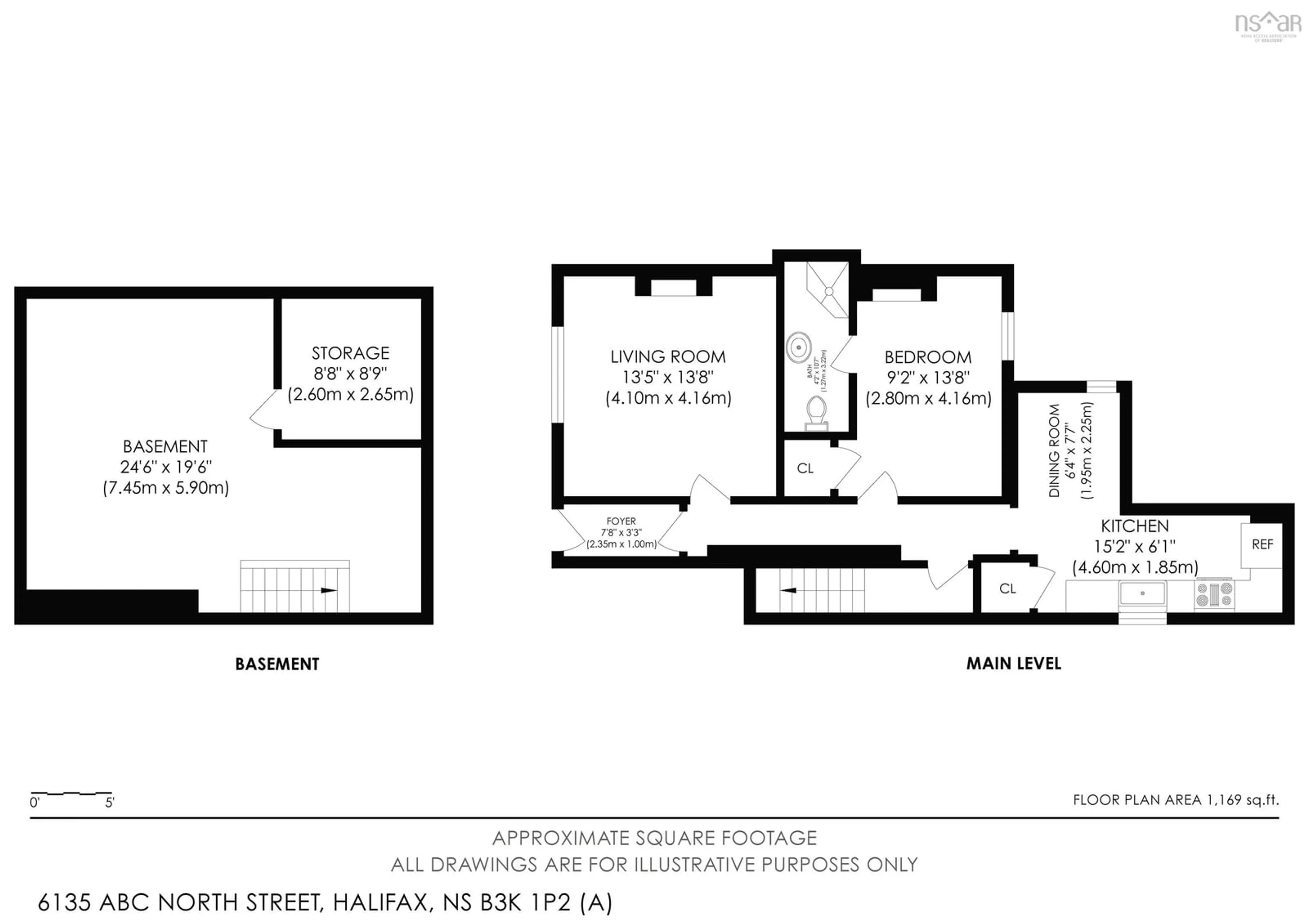 Floor plan for 6135 North St, Halifax Nova Scotia B3K 1P2
