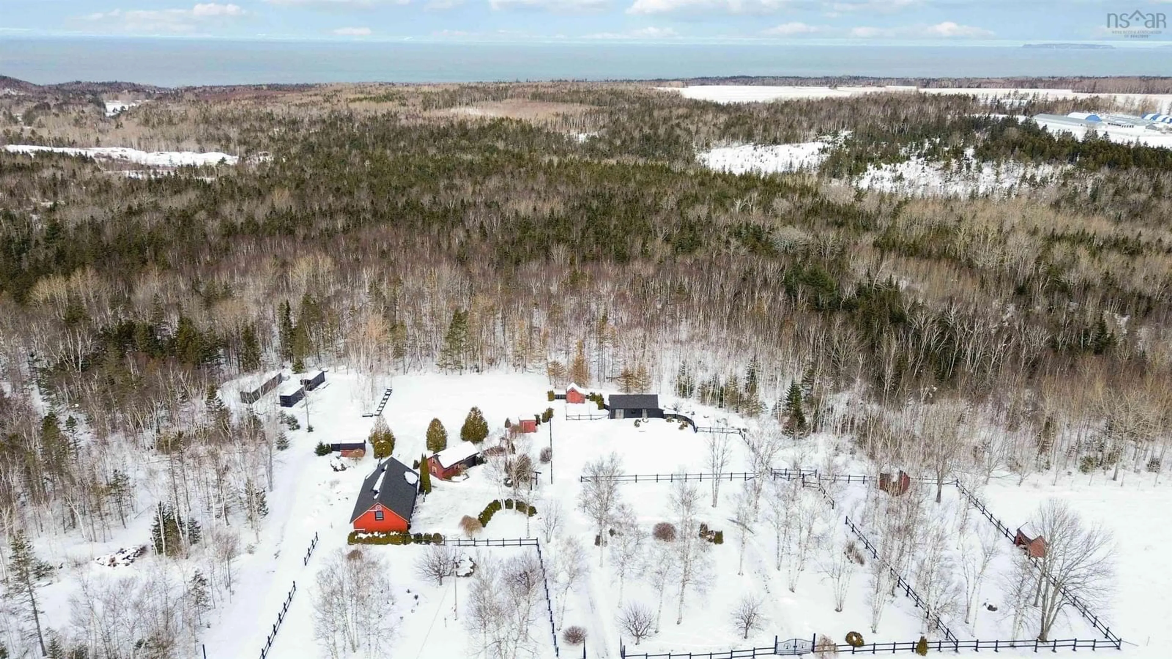 A pic from outside/outdoor area/front of a property/back of a property/a pic from drone, unknown for 95 Forest Glade Rd, Forest Glade Nova Scotia B0P 1R0