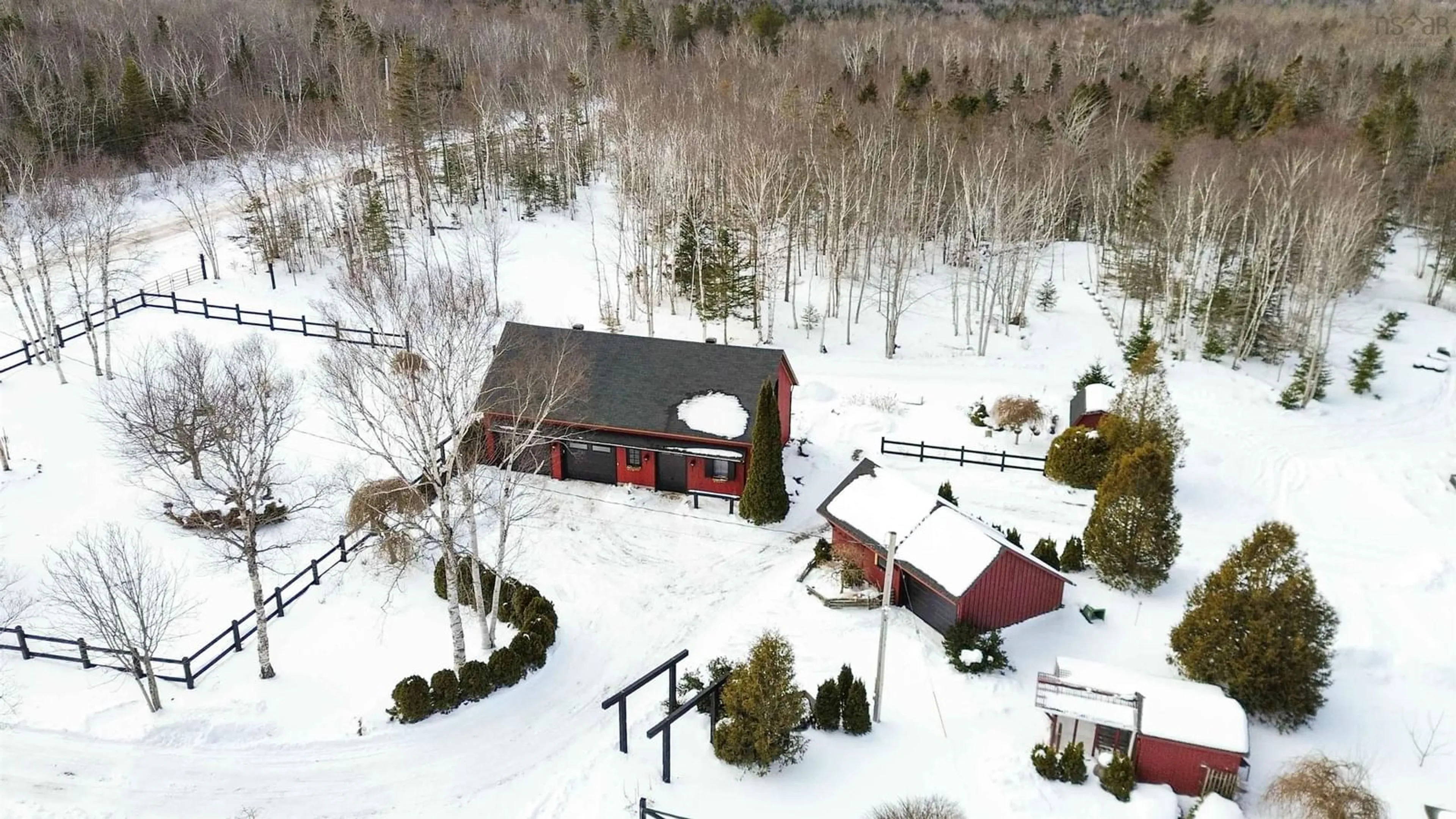 A pic from outside/outdoor area/front of a property/back of a property/a pic from drone, mountain view for 95 Forest Glade Rd, Forest Glade Nova Scotia B0P 1R0