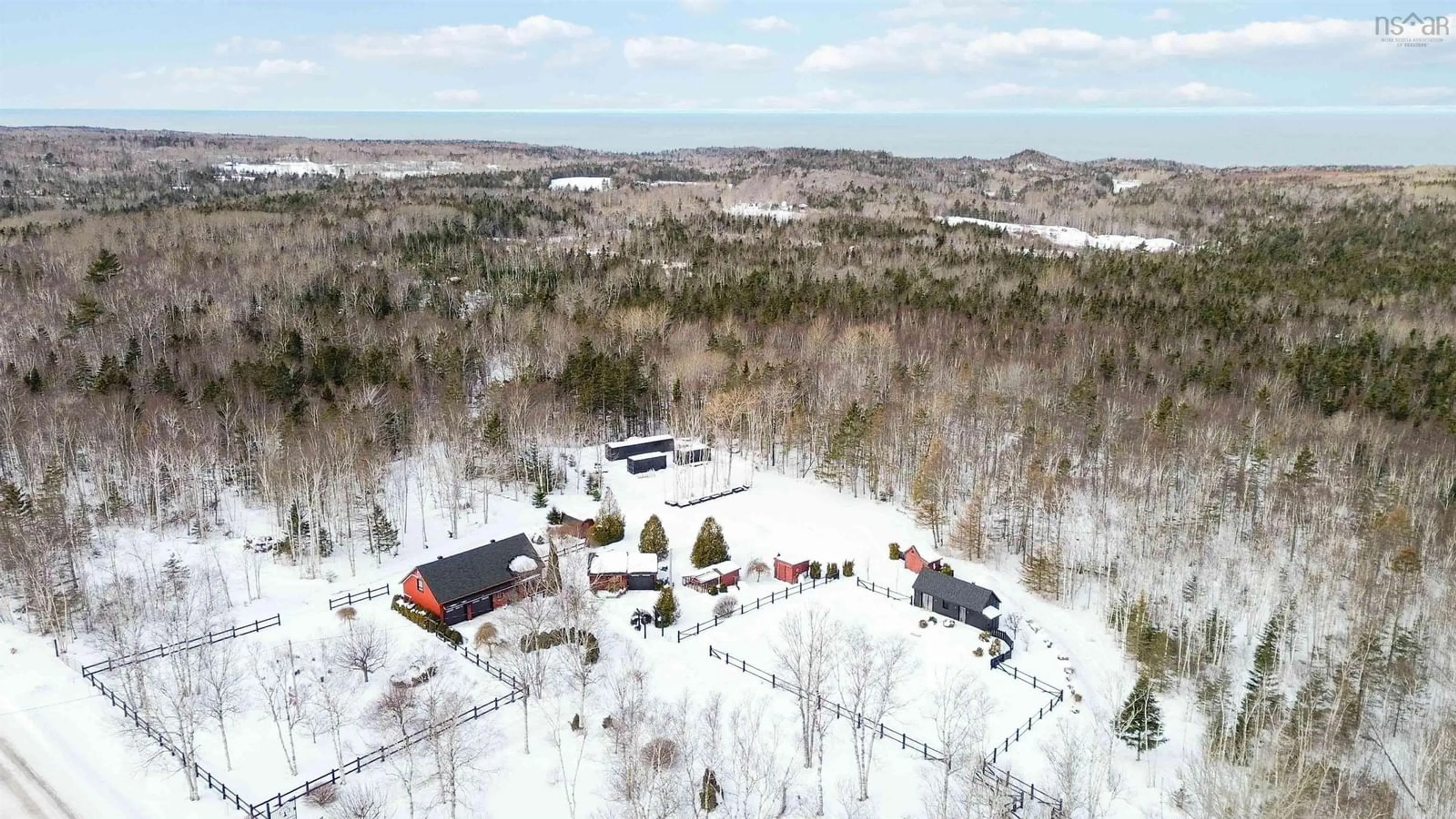 A pic from outside/outdoor area/front of a property/back of a property/a pic from drone, mountain view for 95 Forest Glade Rd, Forest Glade Nova Scotia B0P 1R0