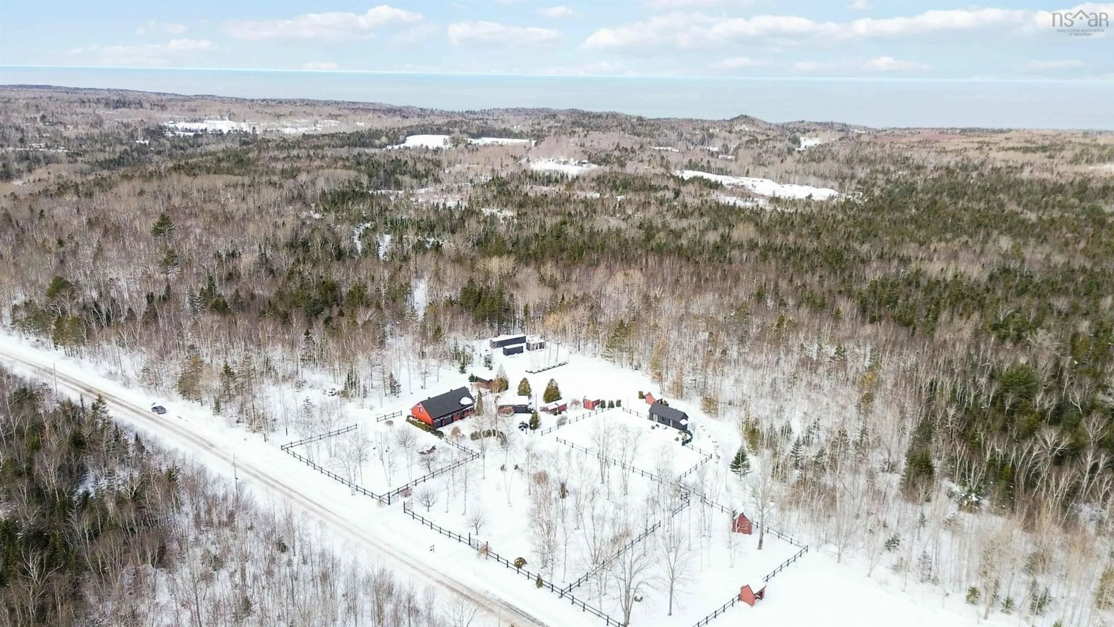 A pic from outside/outdoor area/front of a property/back of a property/a pic from drone, unknown for 95 Forest Glade Rd, Forest Glade Nova Scotia B0P 1R0