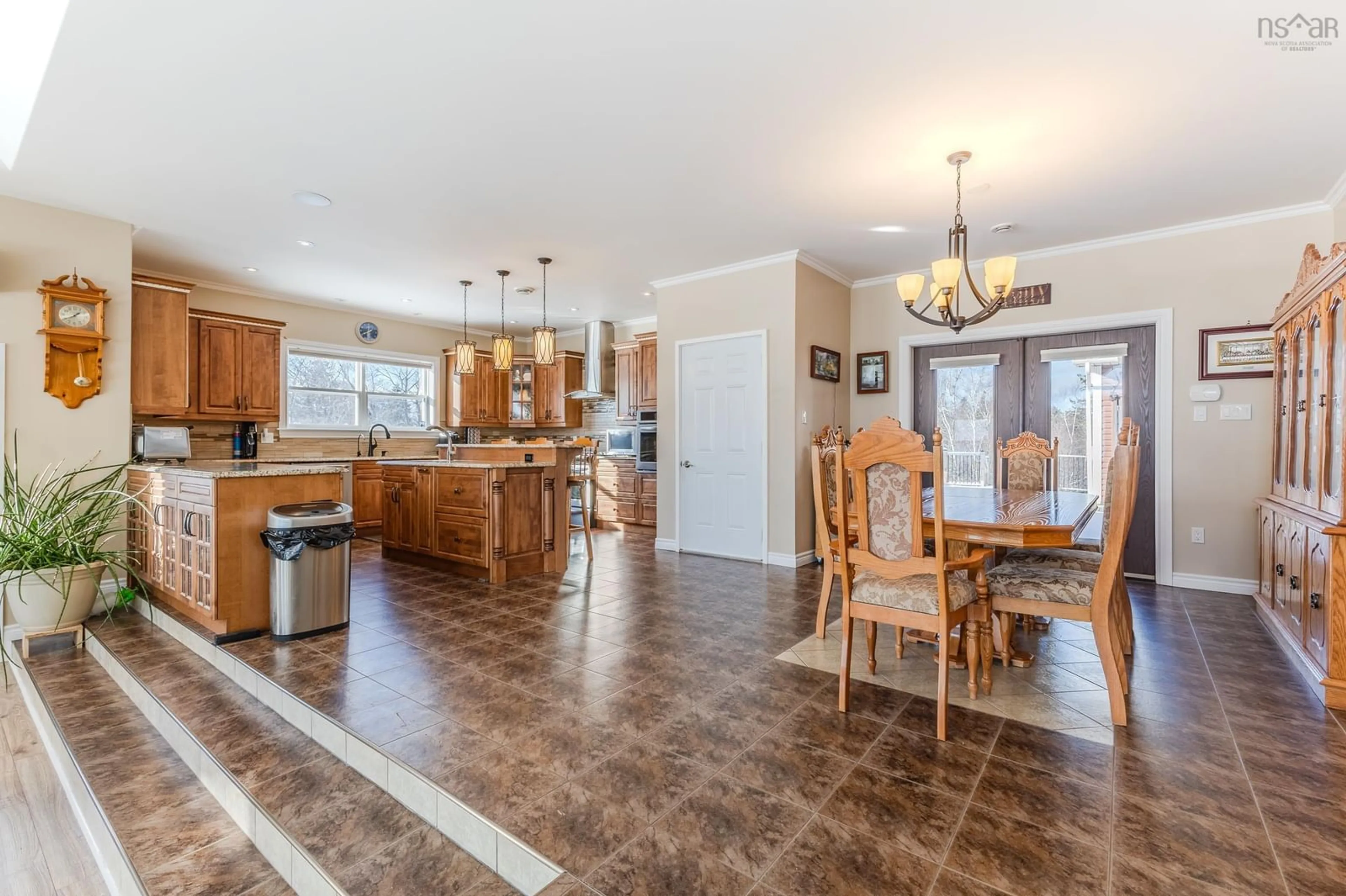 Open concept kitchen, ceramic/tile floor for 3419 Highway 358, Arlington Nova Scotia B0P 1H0