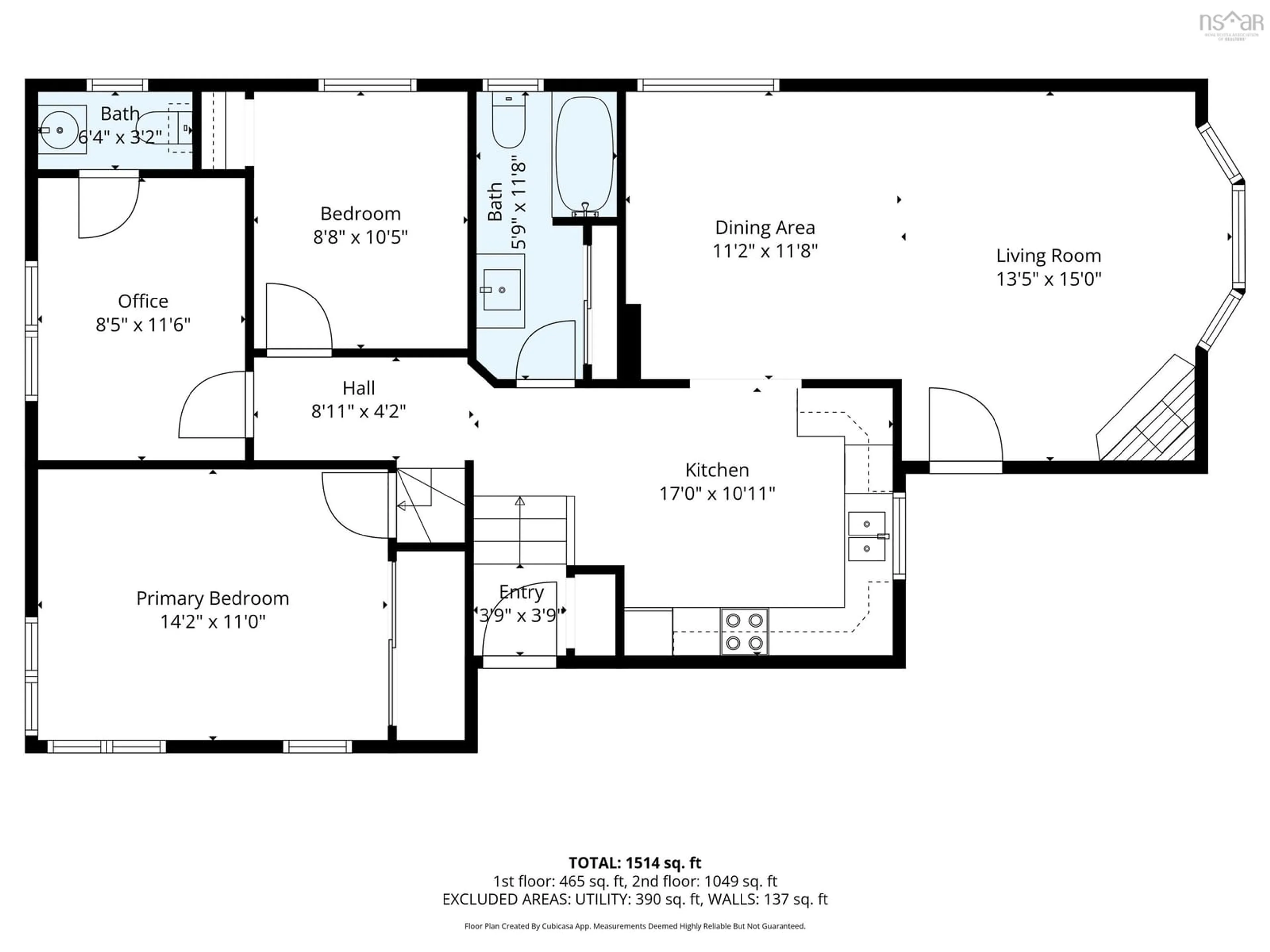 Floor plan for 1054 Montague Rd, Montague Gold Mines Nova Scotia B2R 1T8